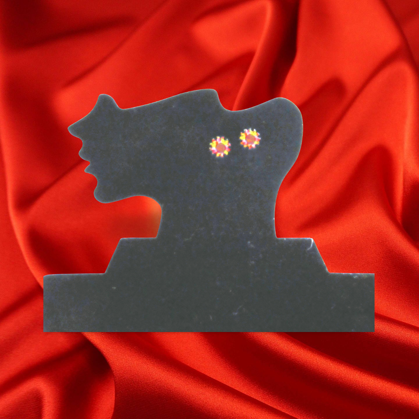 Sun Shaped Sublimated Stud Earrings