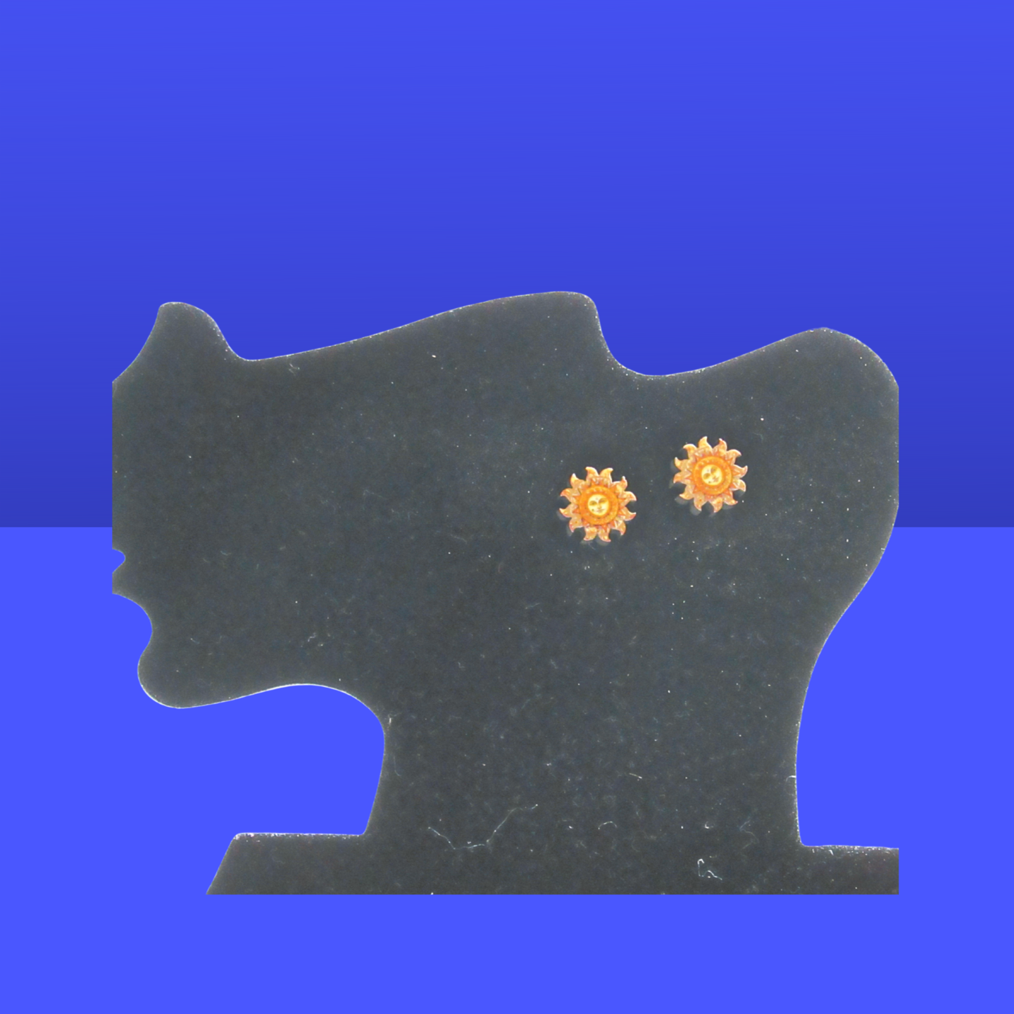 Sun Shaped Sublimated Stud Earrings