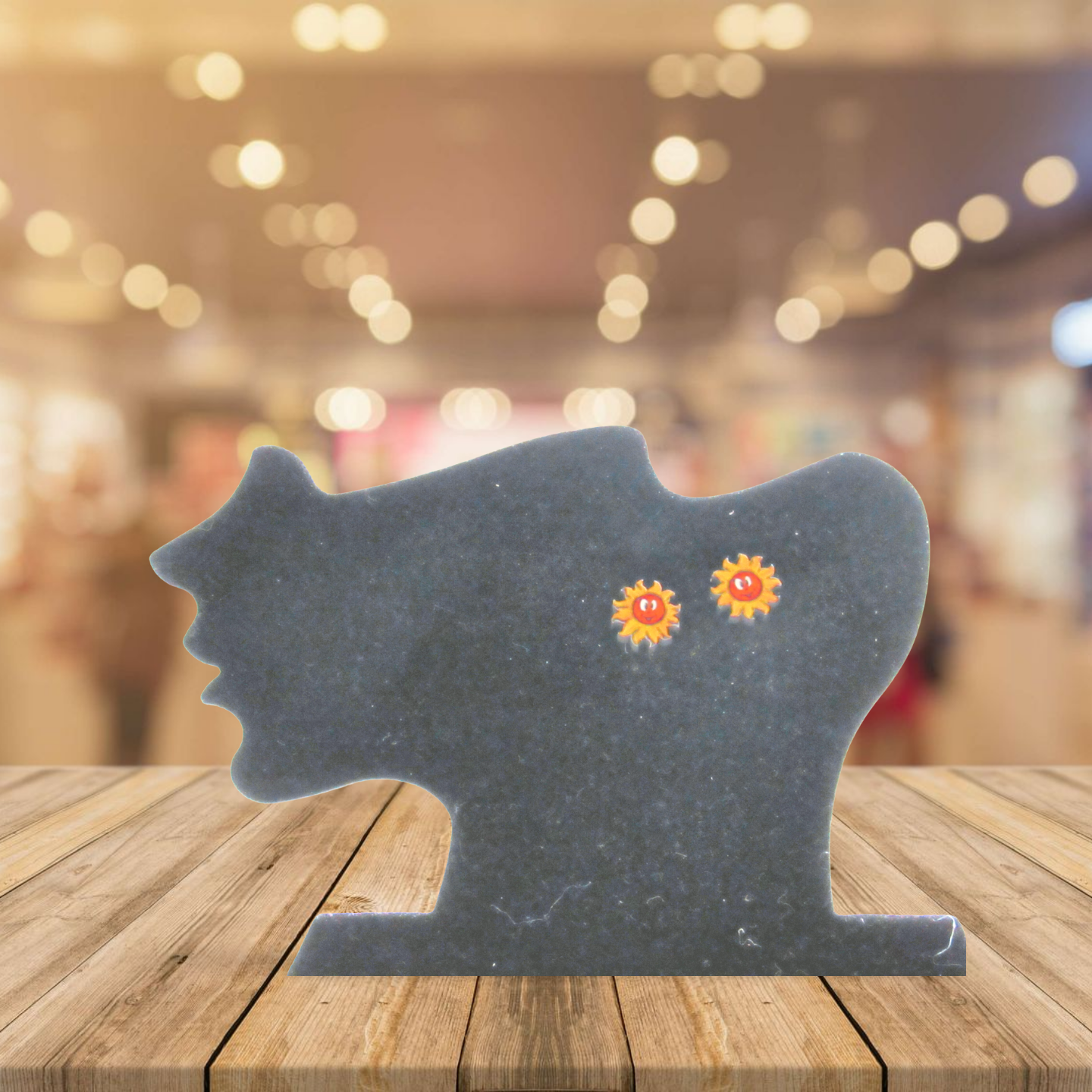 Sun Shaped Sublimated Stud Earrings