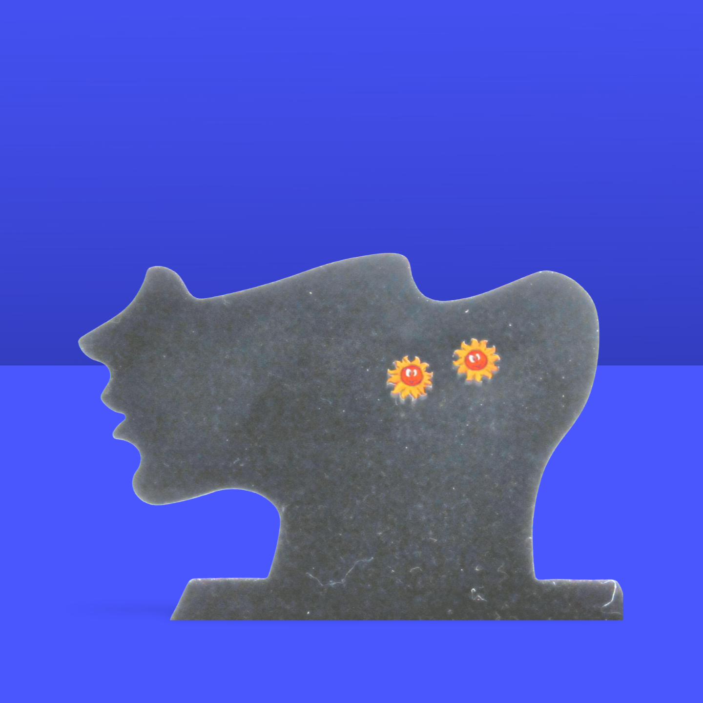 Sun Shaped Sublimated Stud Earrings