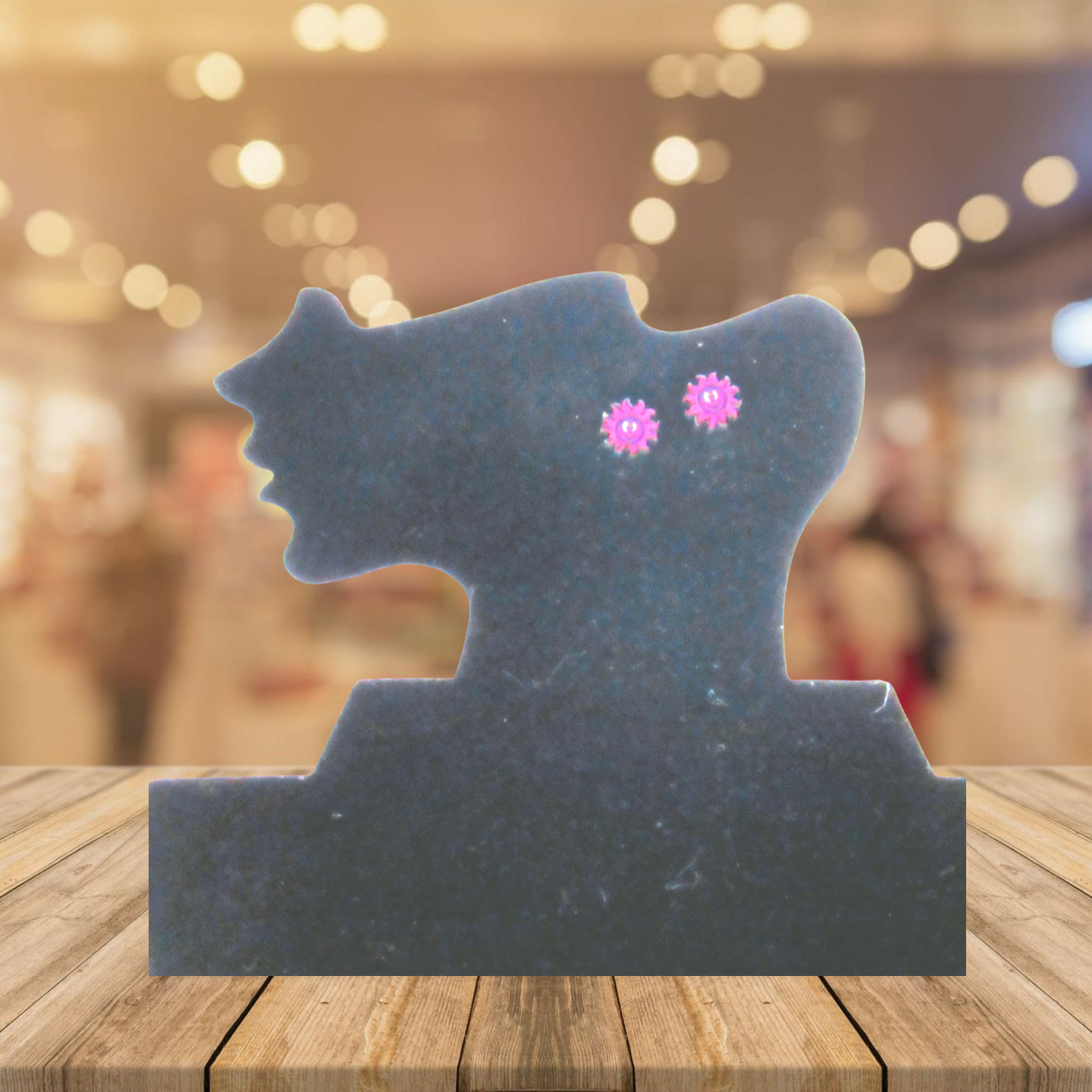 Sun Shaped Sublimated Stud Earrings