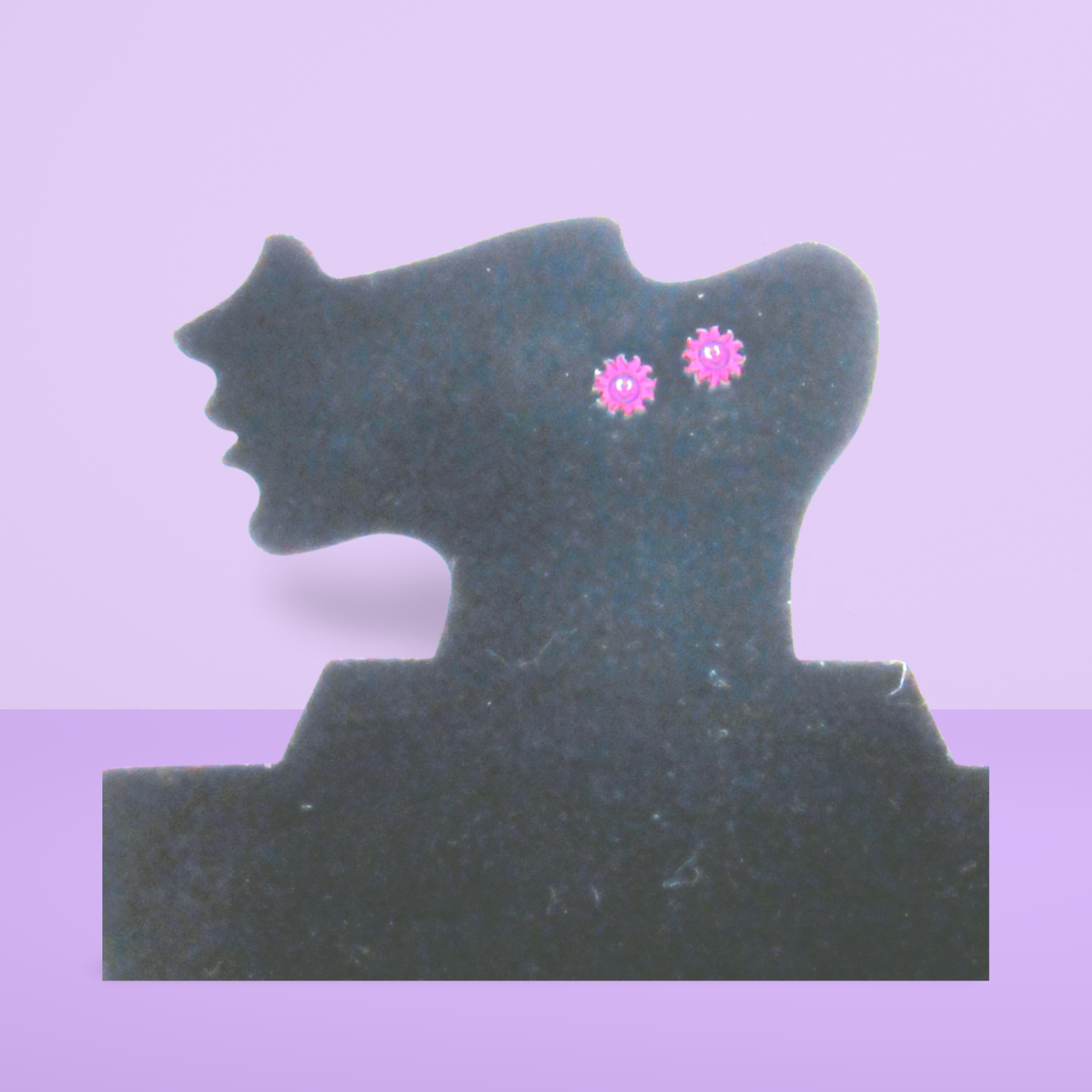 Sun Shaped Sublimated Stud Earrings