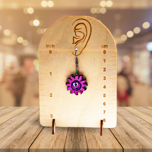 Sun Shaped Sublimated Earrings 1 inch