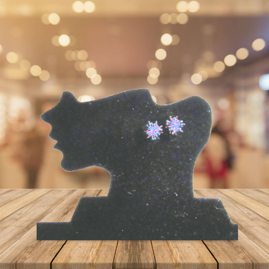 Fireworks Shaped Sublimated Stud Earrings