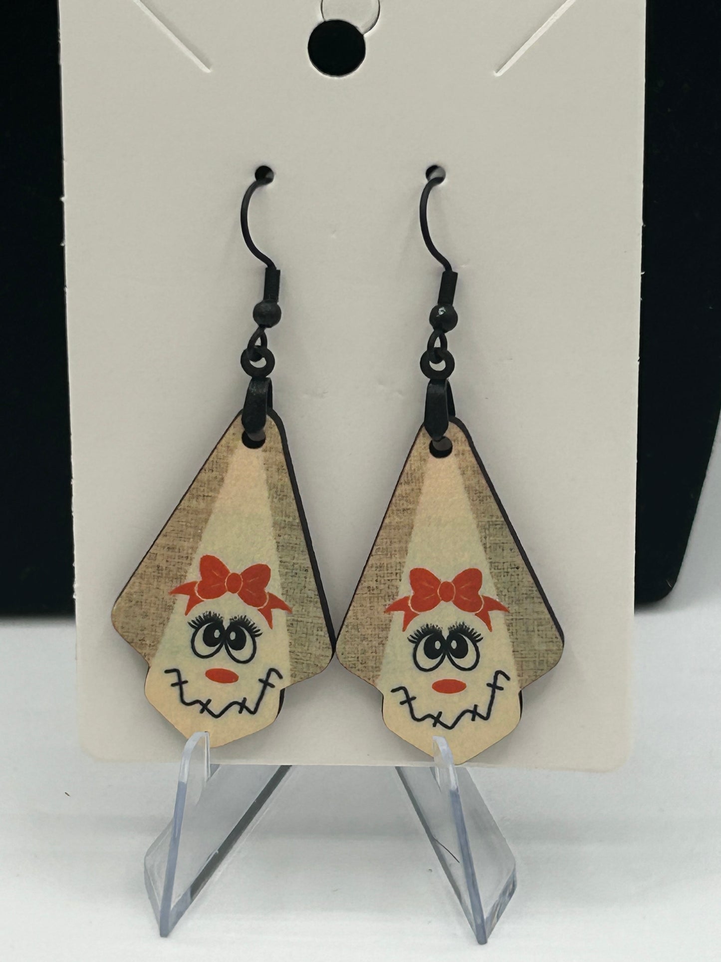 Fan Shaped Sublimated Earrings
