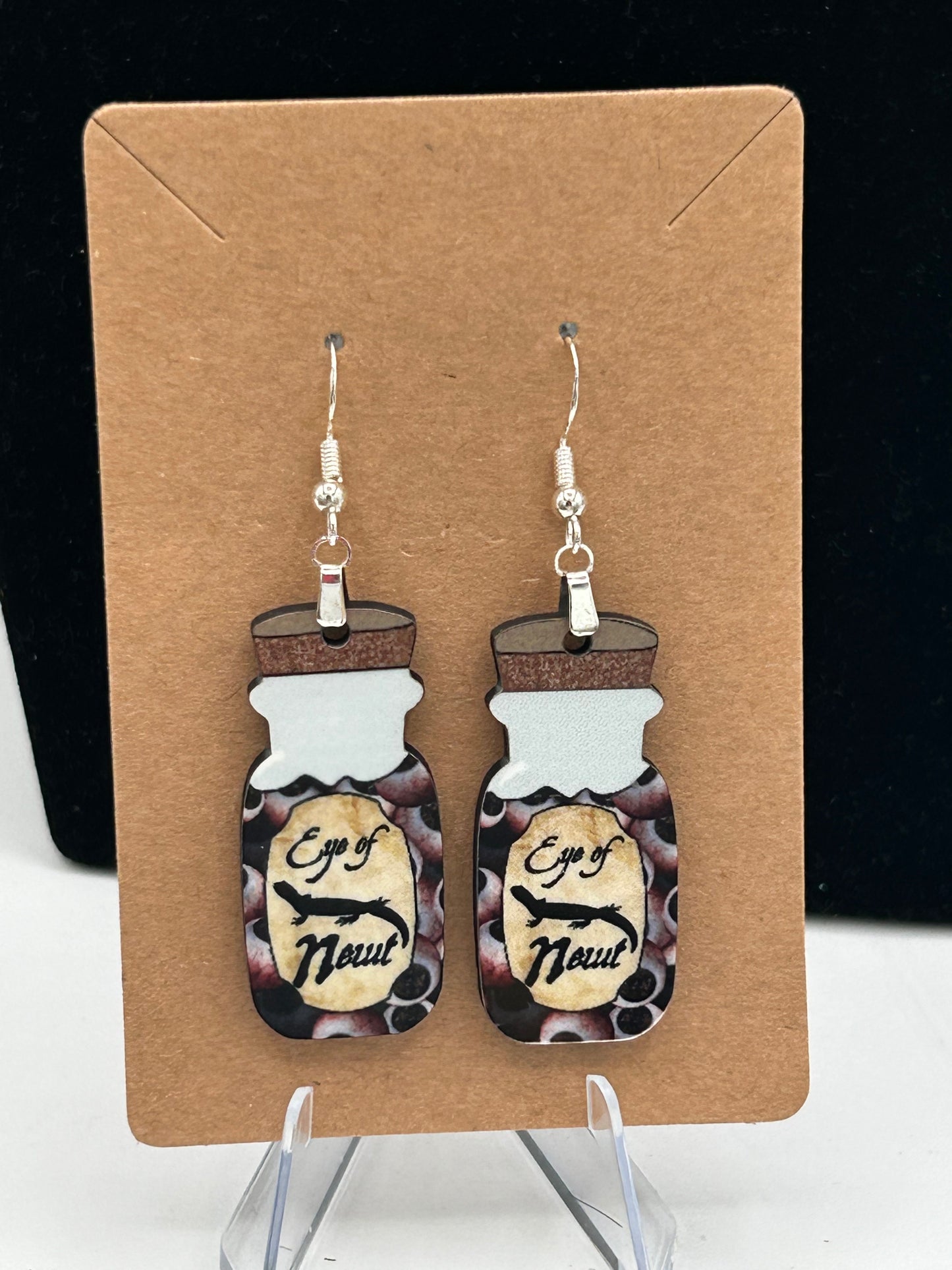 Vial Shaped Sublimated Earrings