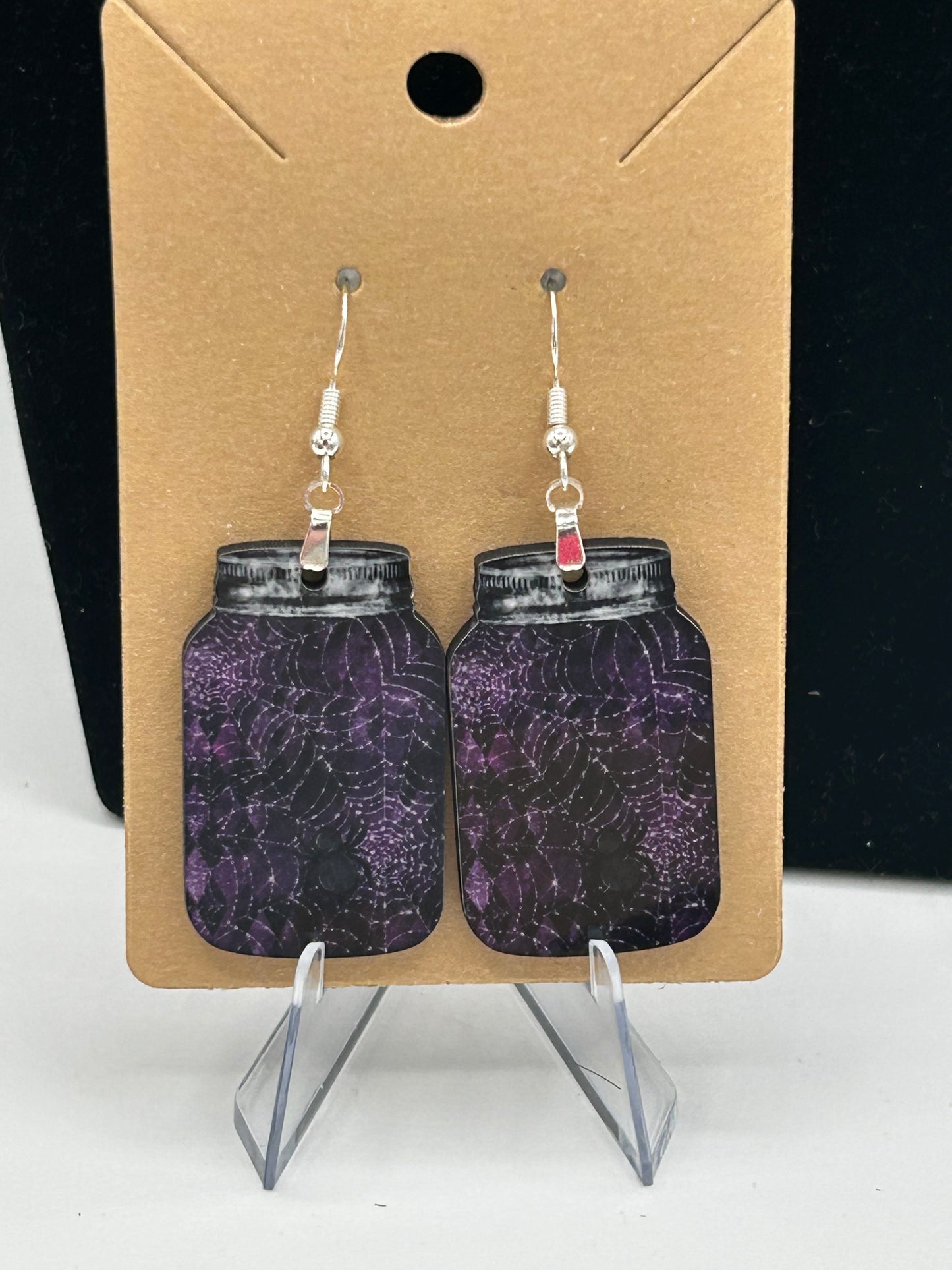 Mason Jar Shaped Sublimated Earrings 1.5 inch
