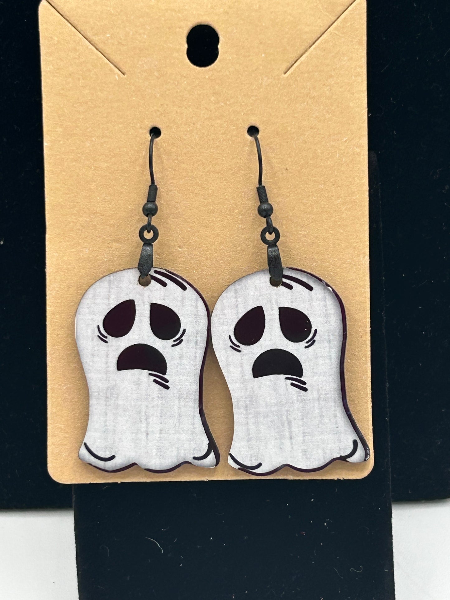 Ghost Shaped Sublimated Earring 1.5 inch