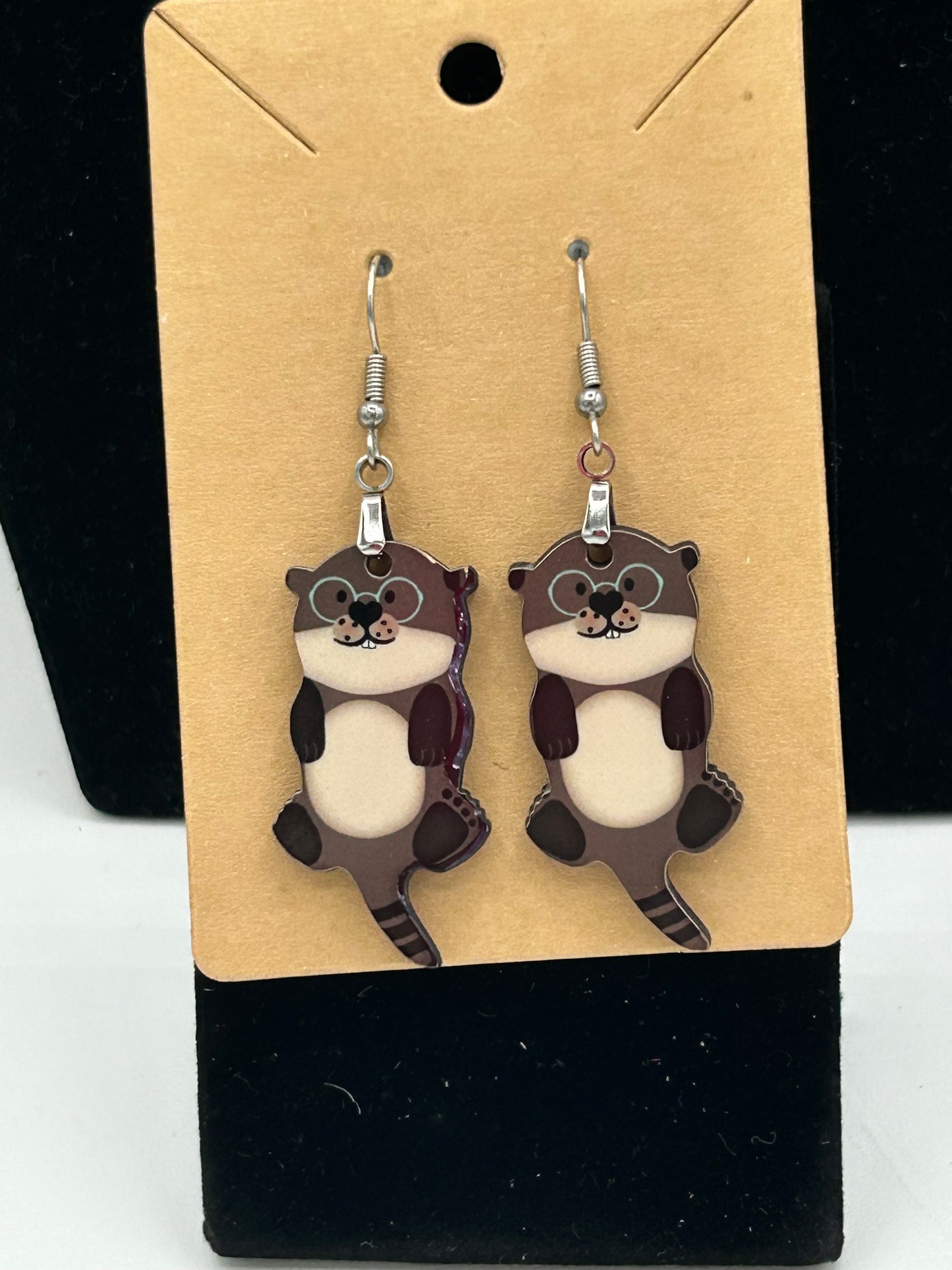Otter Shaped Sublimated Earrings