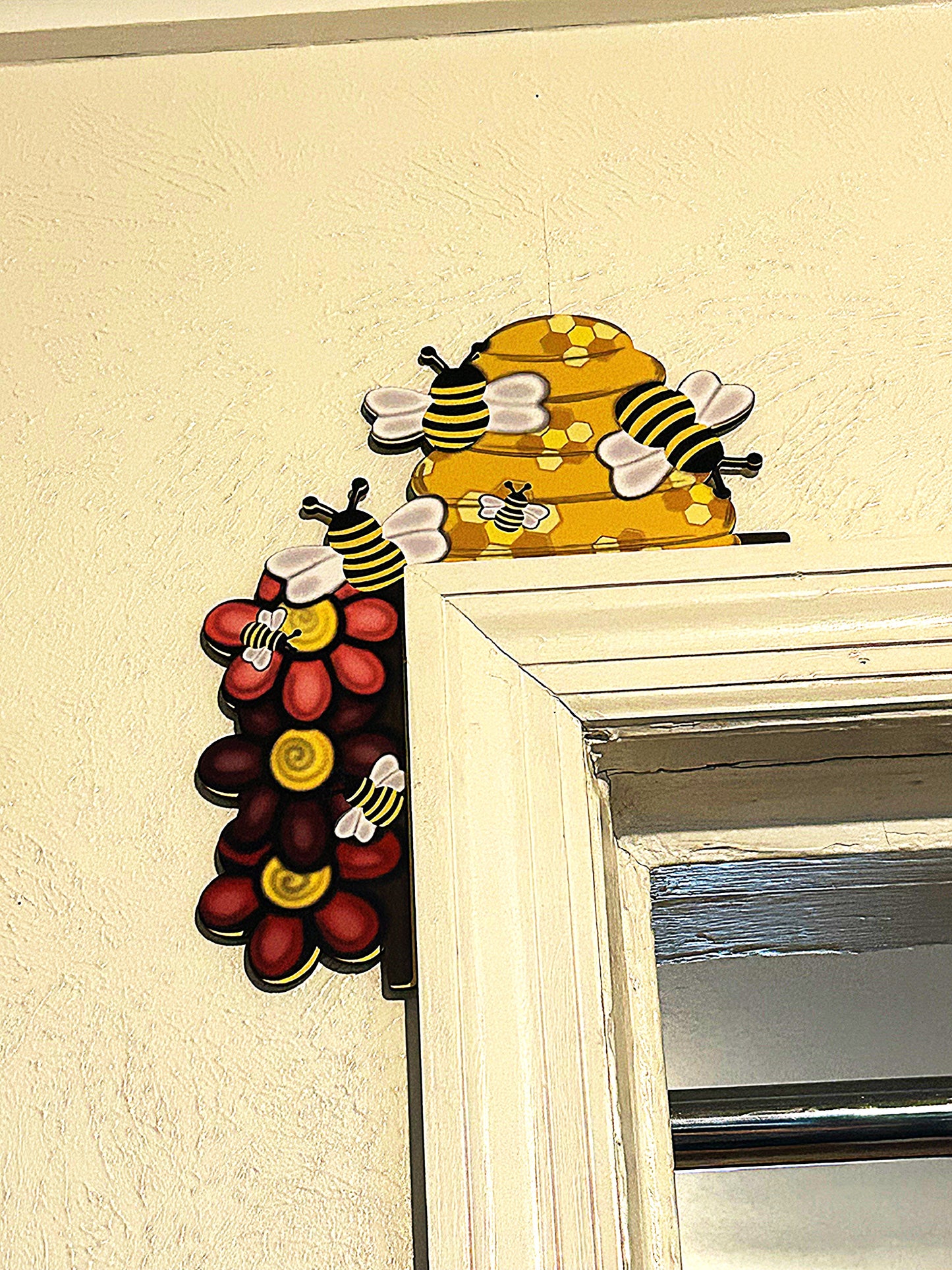 Bee Hive Shaped Sublimated Corner Sitter Left Side