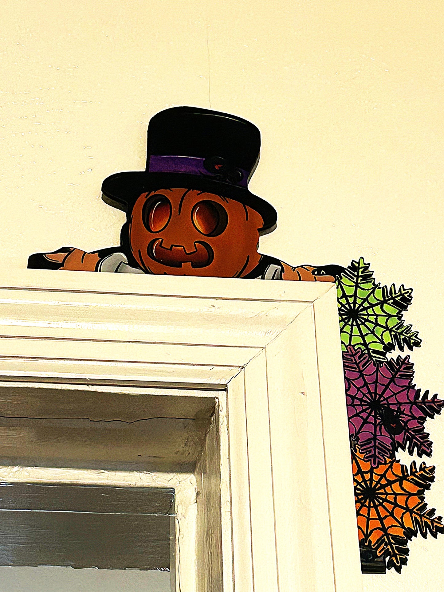 Pumpkin Guy Shaped Sublimated Corner Sitter