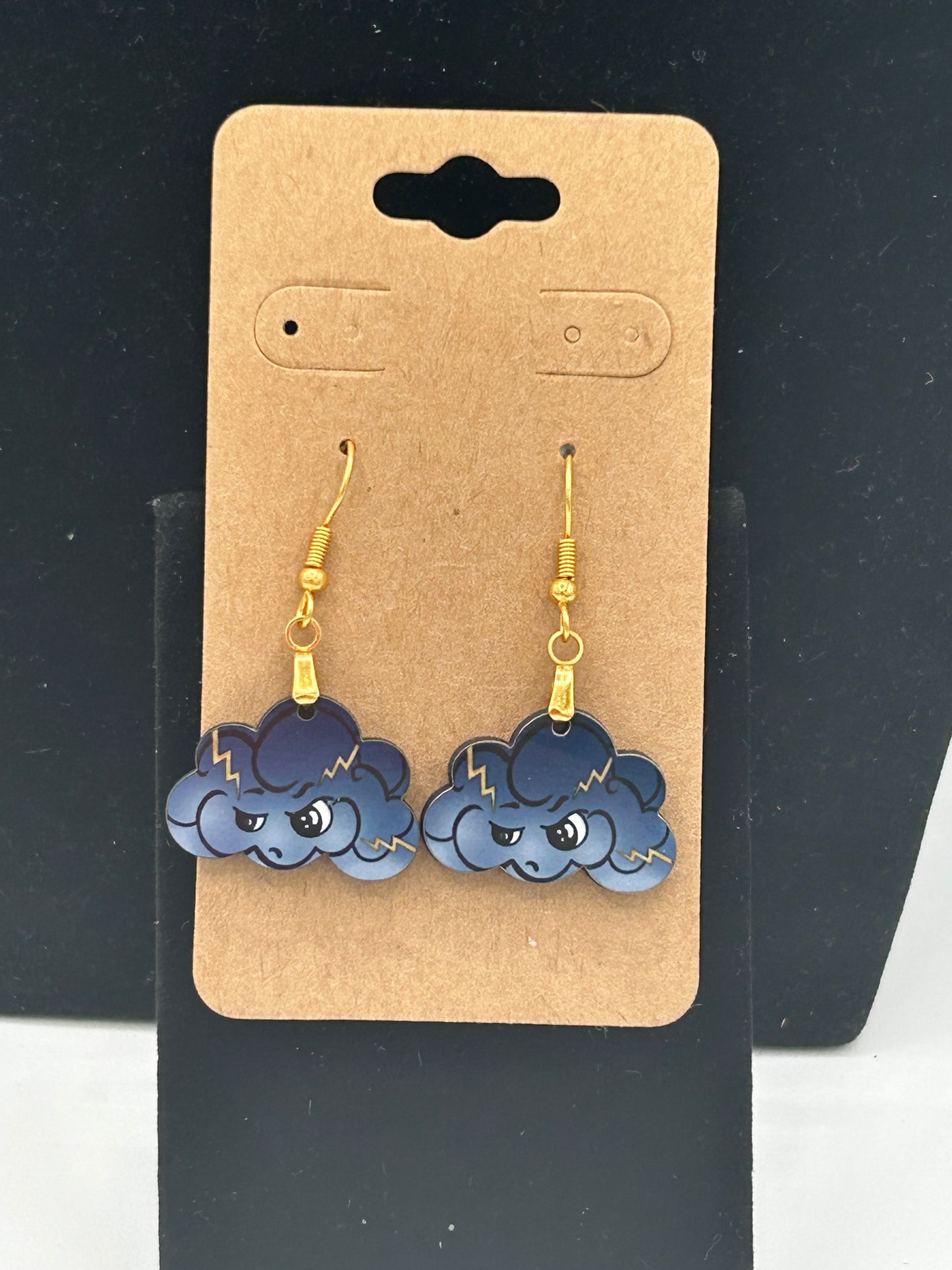 Cloud Shaped Sublimated Earrings 1 inch
