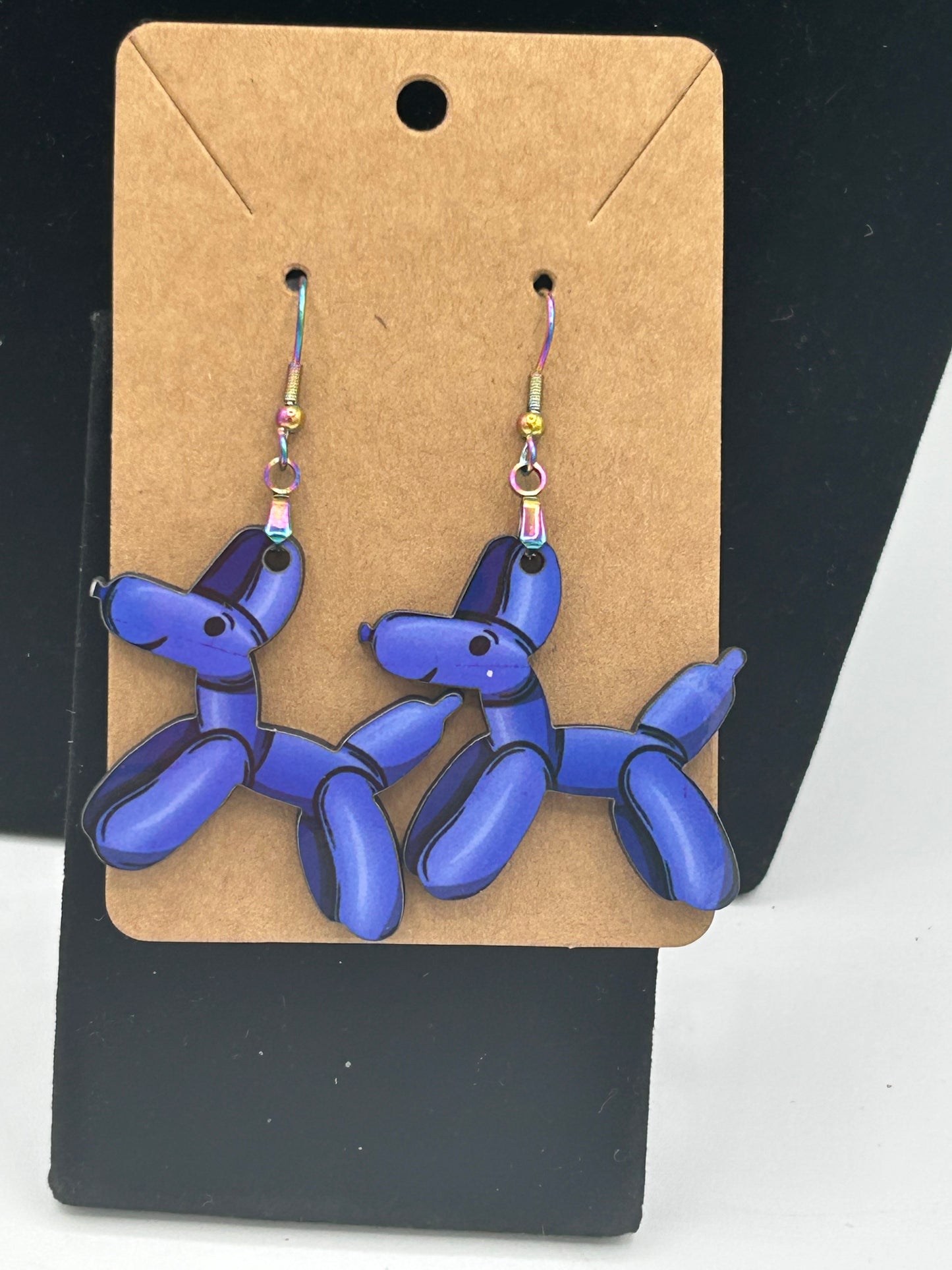 Dog Balloon Shaped Sublimated Earrings 1.5 inch