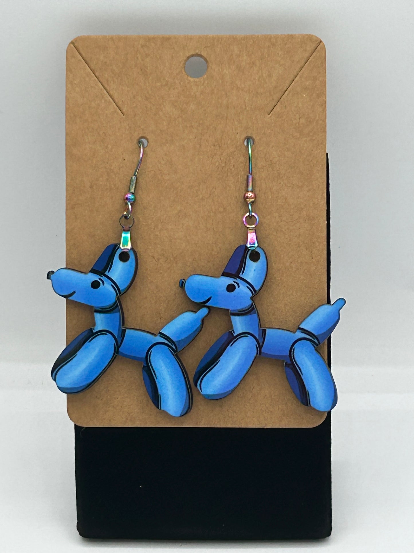 Dog Balloon Shaped Sublimated Earrings 1.5 inch