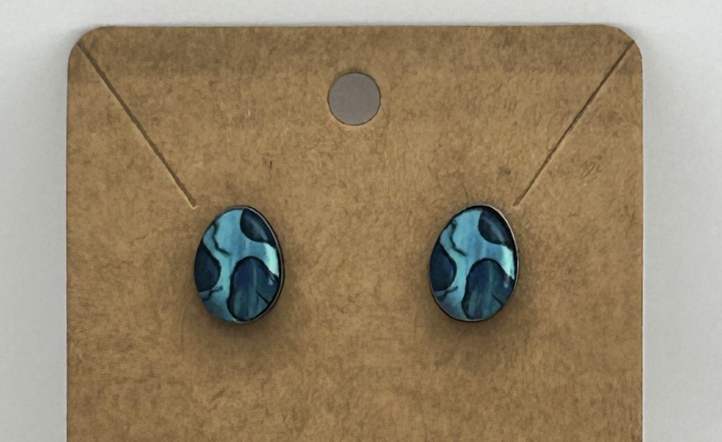 Egg Shaped Sumlimated Stud Earrings