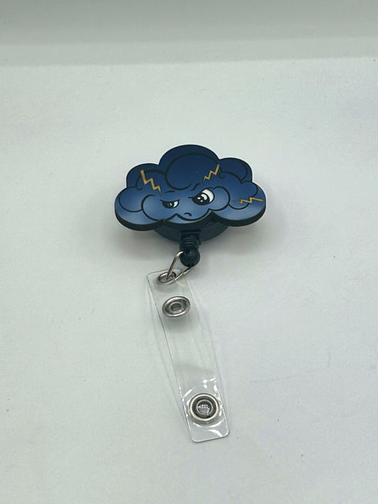 Cloud Shaped Sublimated Badge Reel