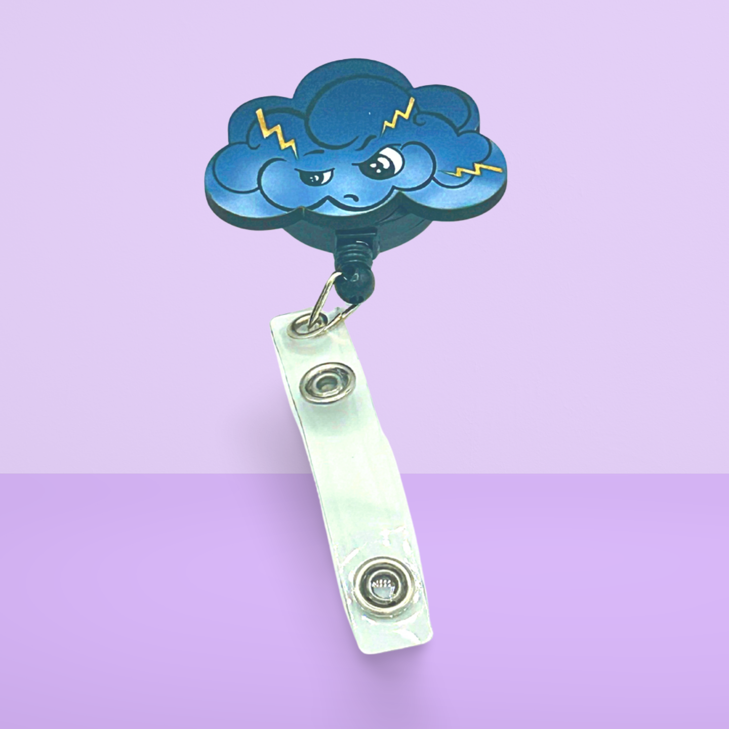 Cloud Shaped Sublimated Badge Reel
