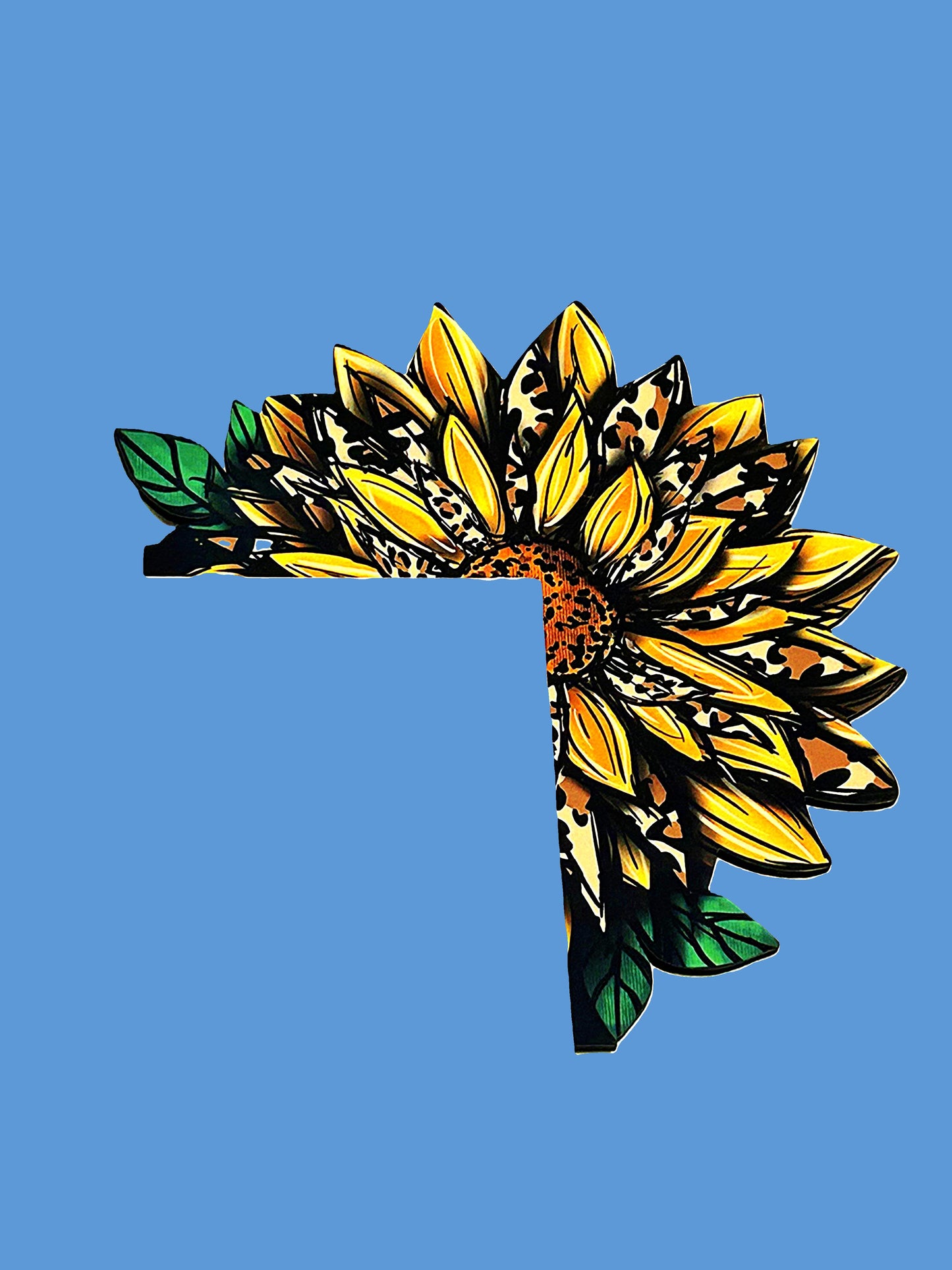Sunflower Shaped Sublimated Corner Sitter