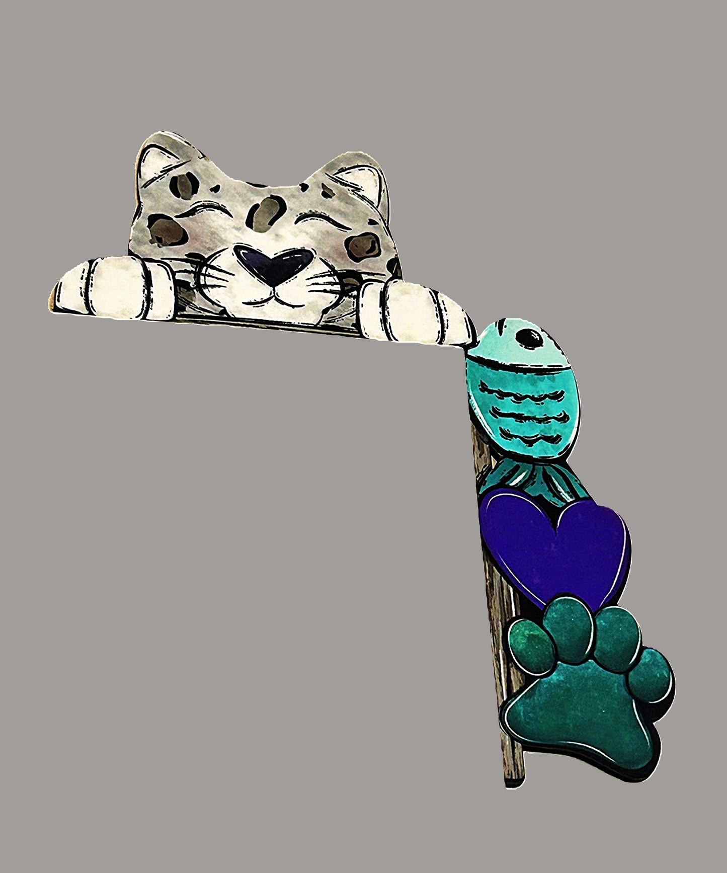 Cat Shaped Sublimated Corner Sitter