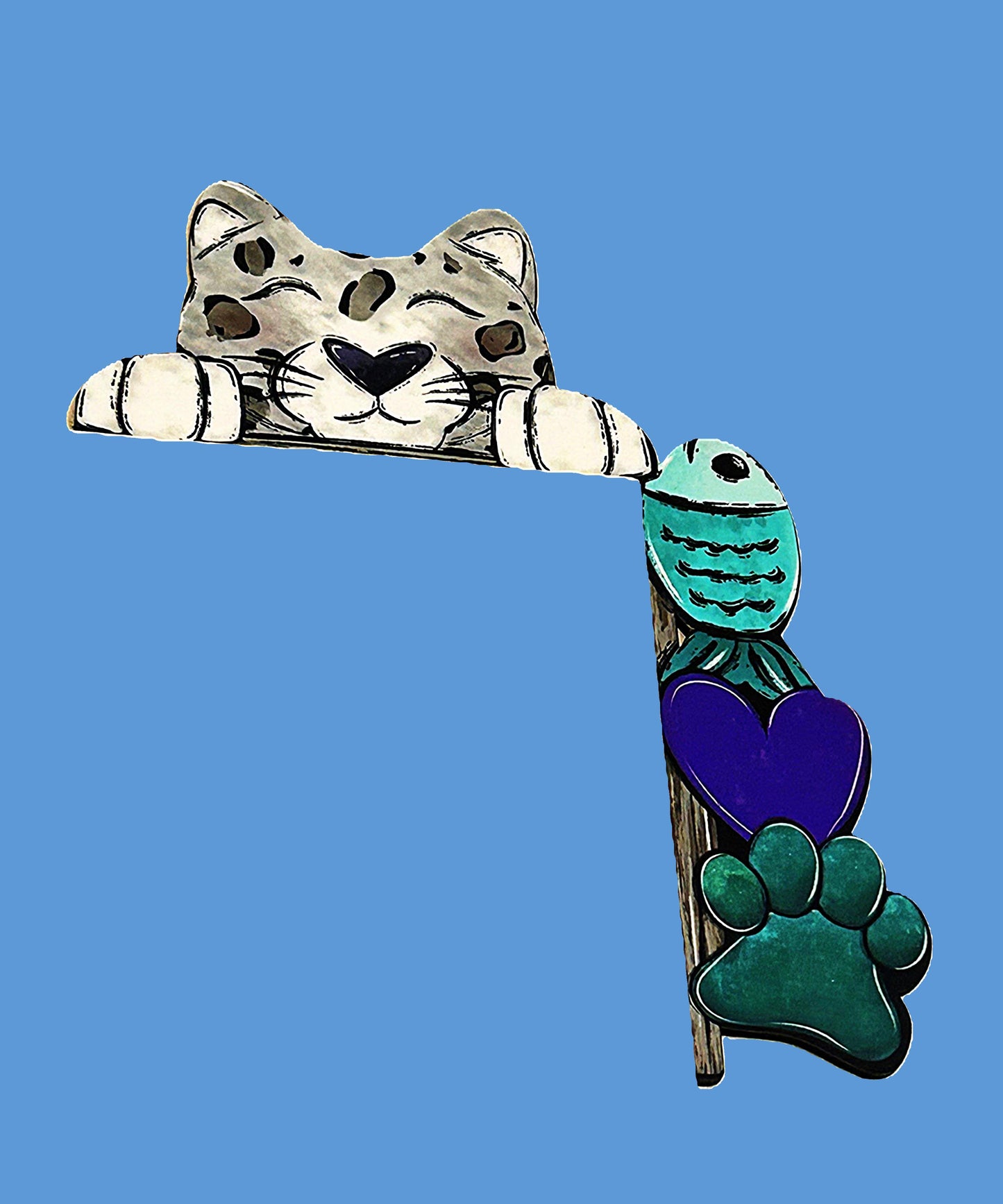 Cat Shaped Sublimated Corner Sitter