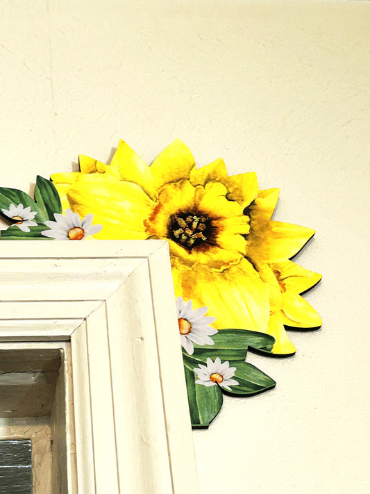 Sunflower Shaped Sublimated Corner Sitter