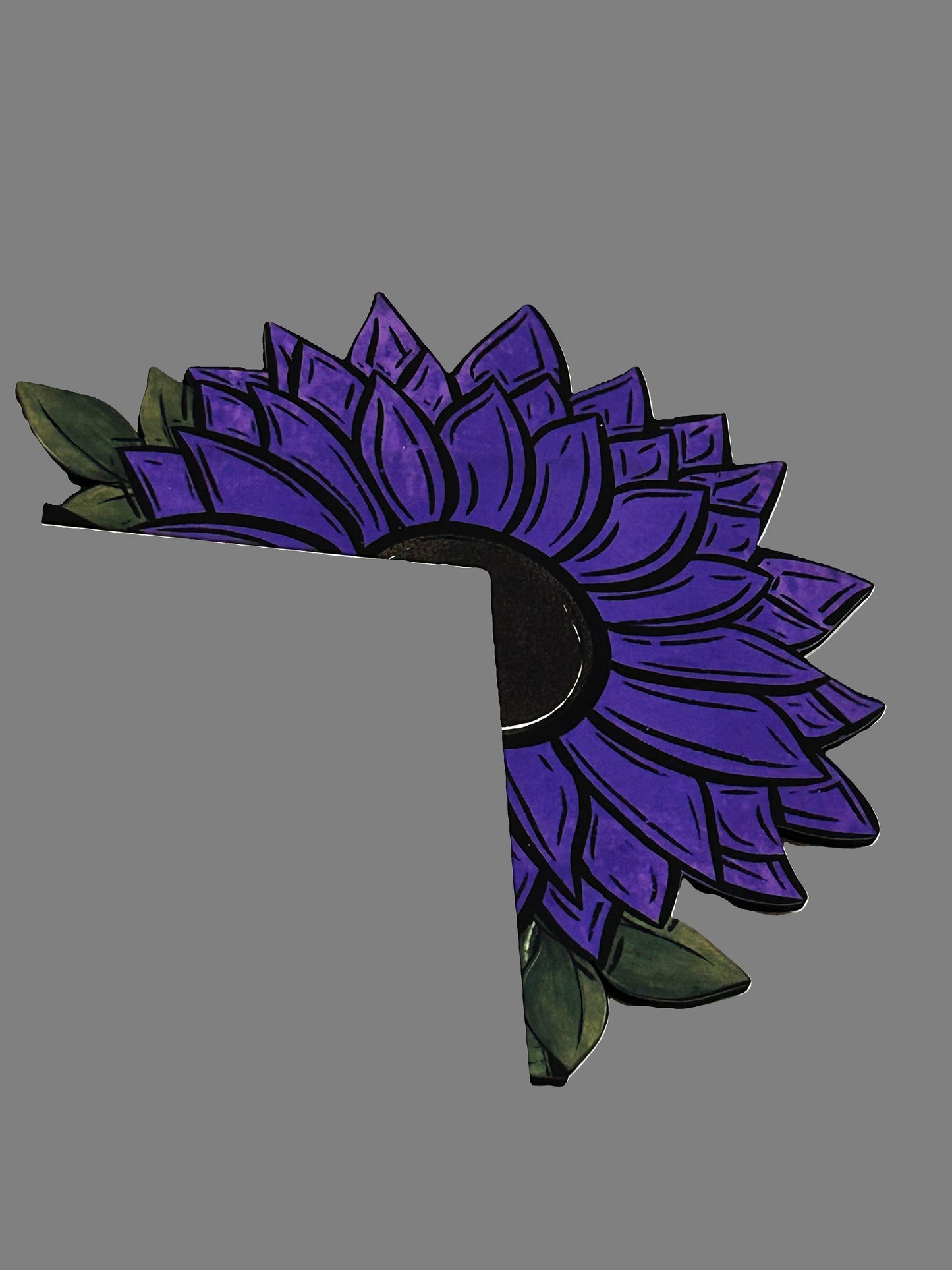 Sunflower Shaped Sublimated Corner Sitter