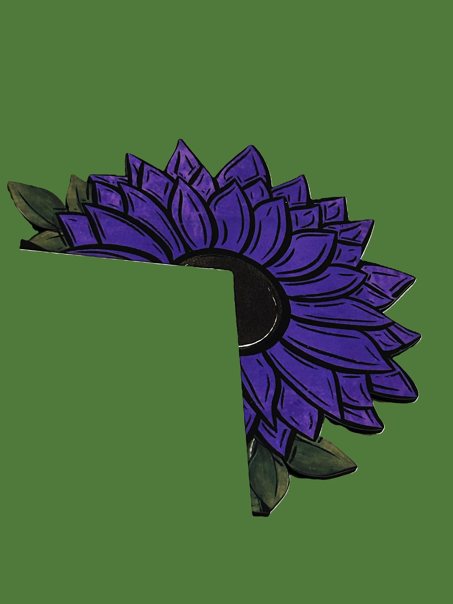 Sunflower Shaped Sublimated Corner Sitter