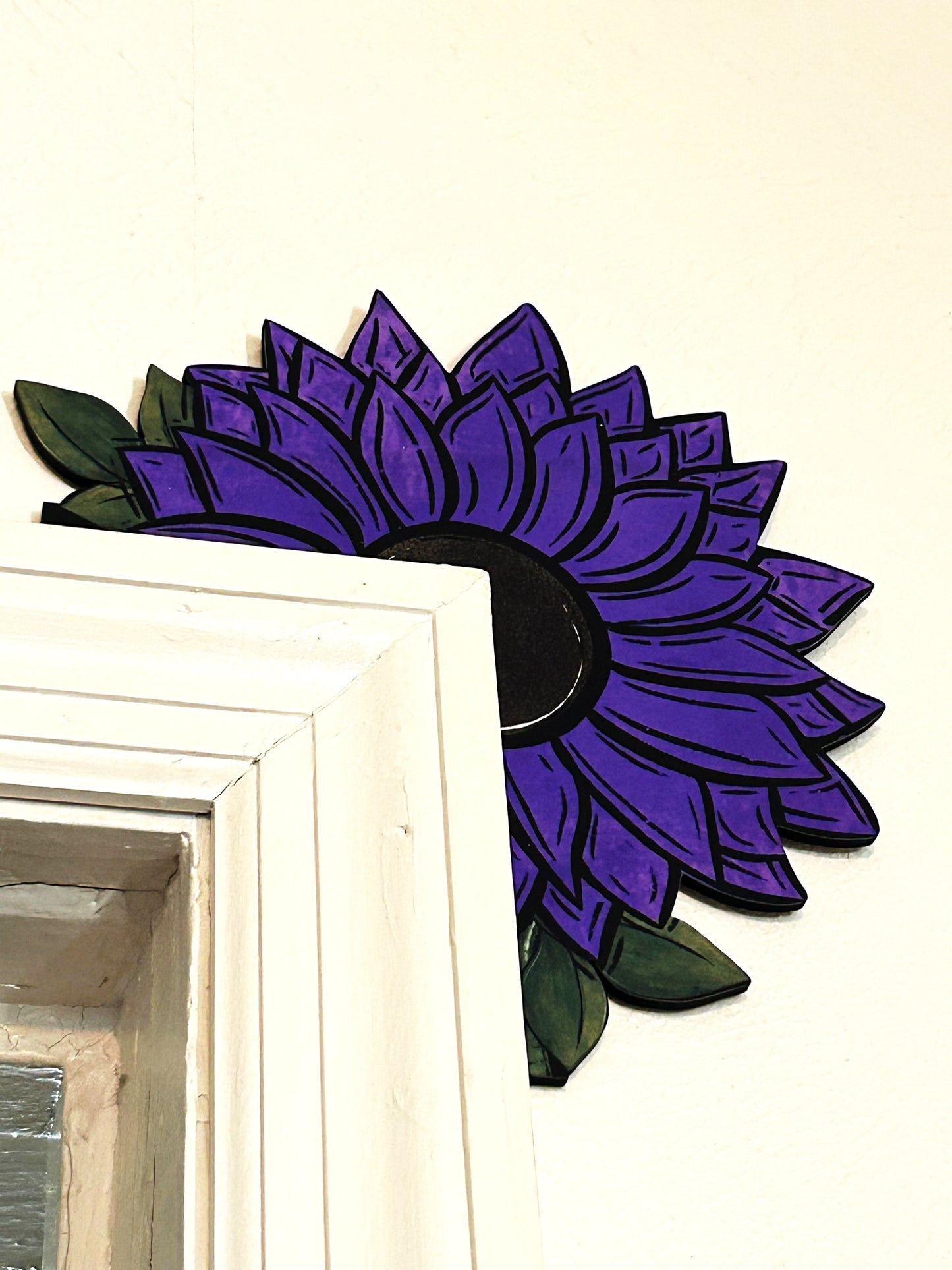 Sunflower Shaped Sublimated Corner Sitter