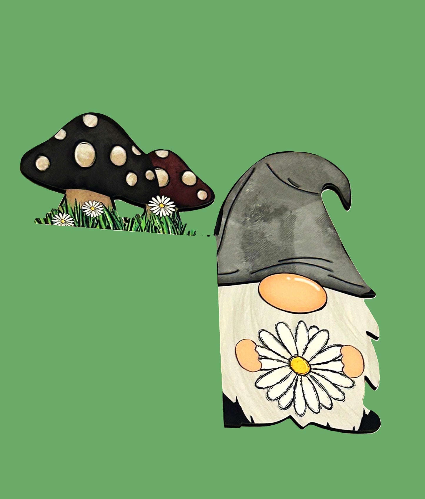 Gnome Shaped Sublimated Corner Sitter