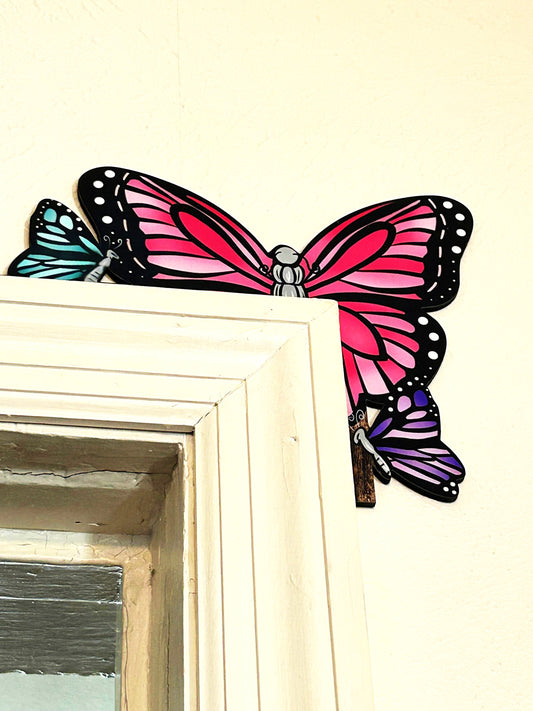 Butterfly Shaped Sublimated Corner Sitter