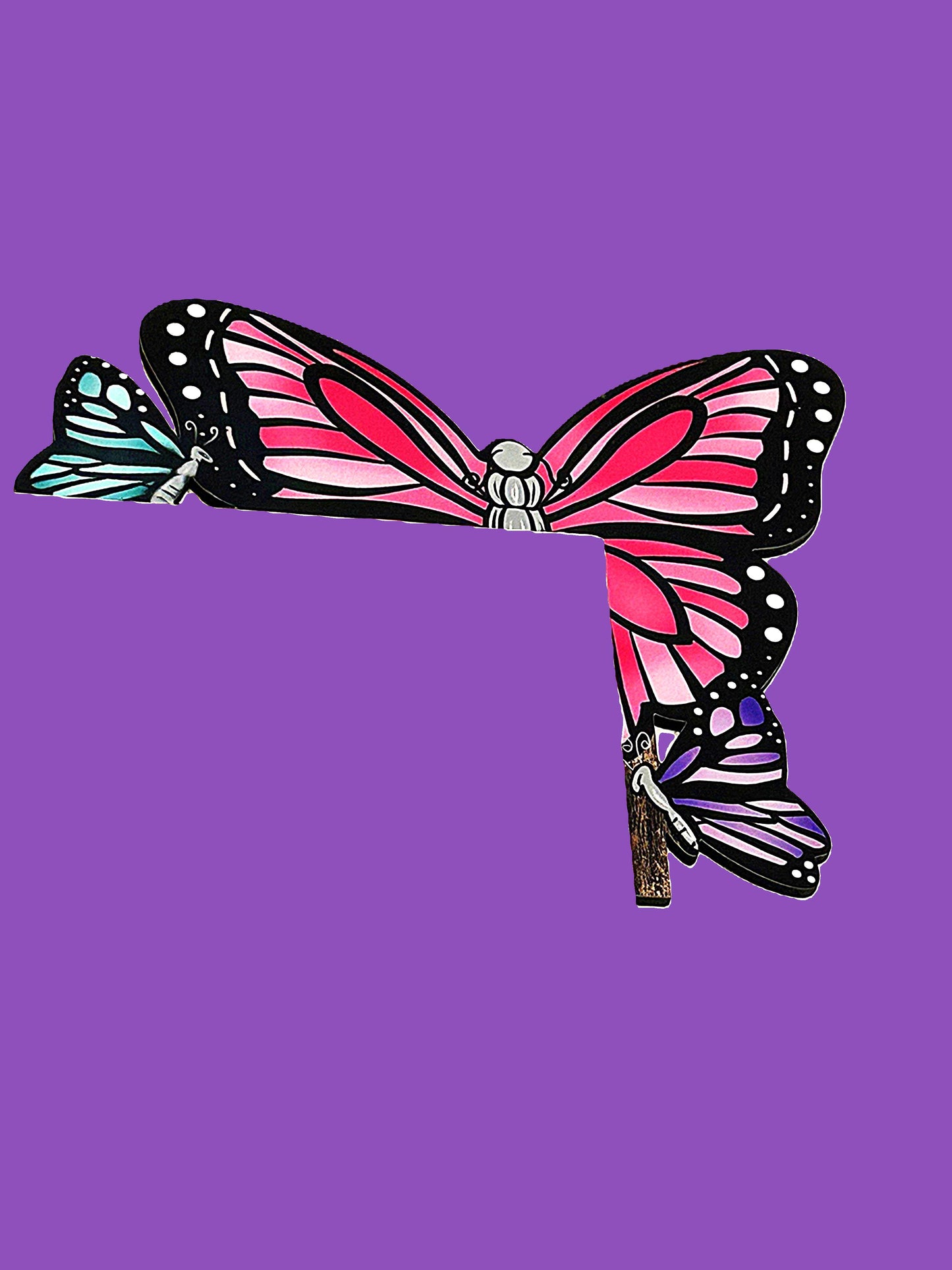 Butterfly Shaped Sublimated Corner Sitter