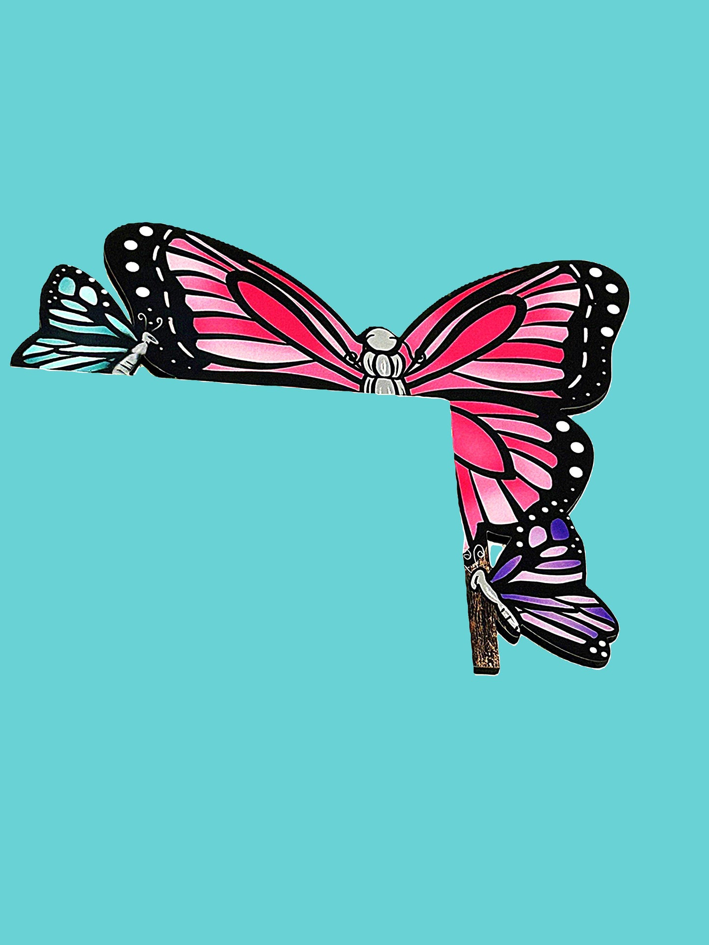 Butterfly Shaped Sublimated Corner Sitter