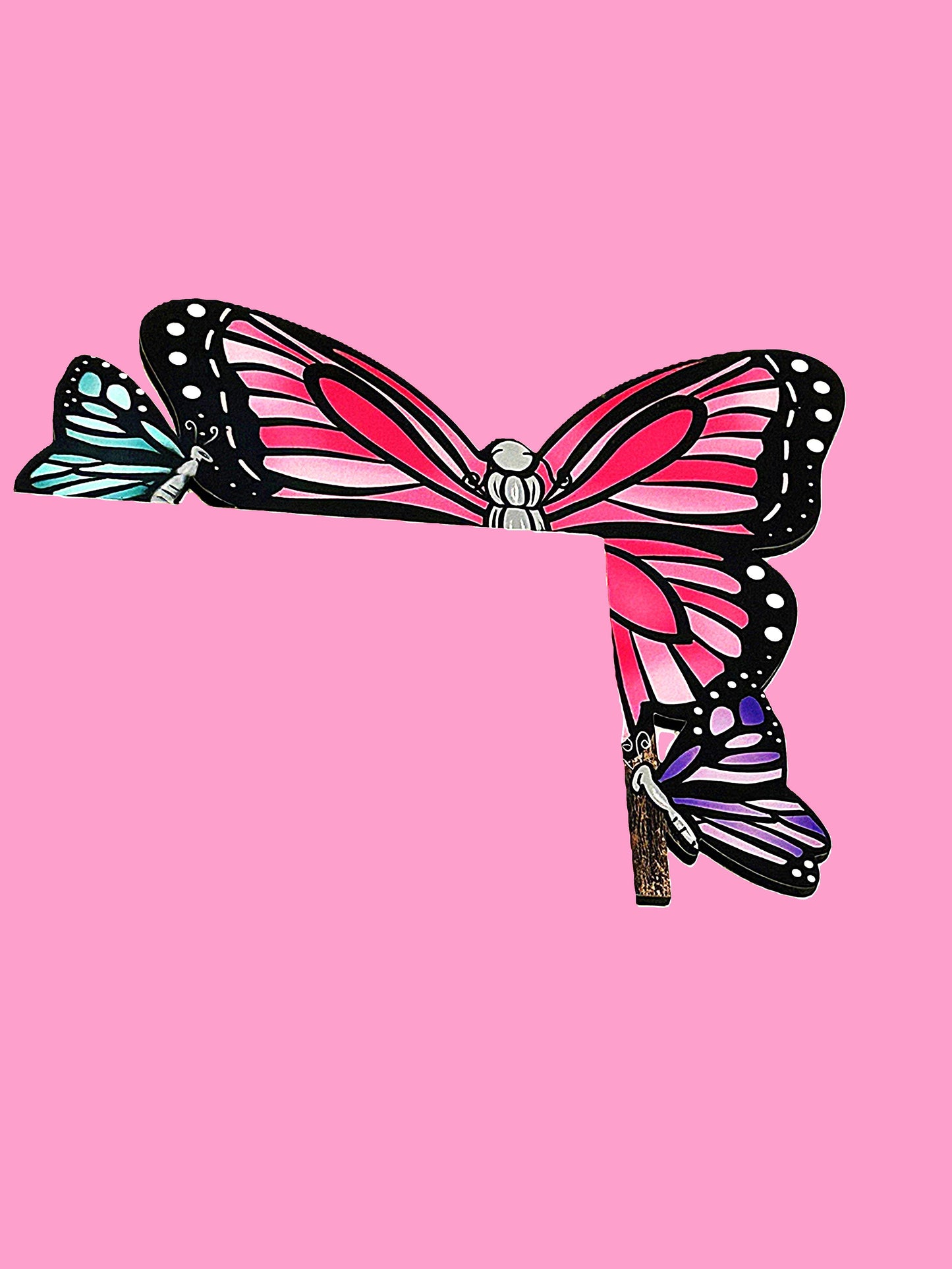 Butterfly Shaped Sublimated Corner Sitter