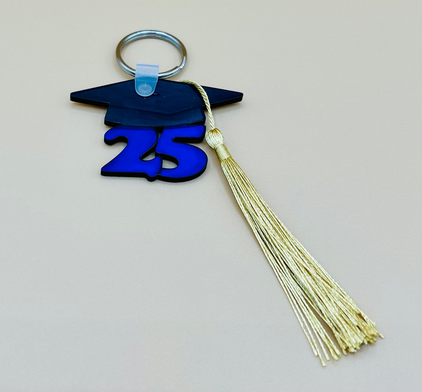 Graduate Cap 25 Sublimated Keychain with Tassel