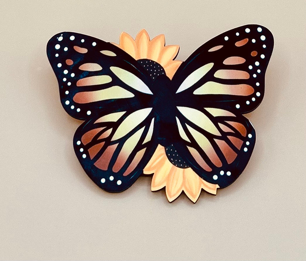 Butterfly Shaped Sublimated Visor Clip