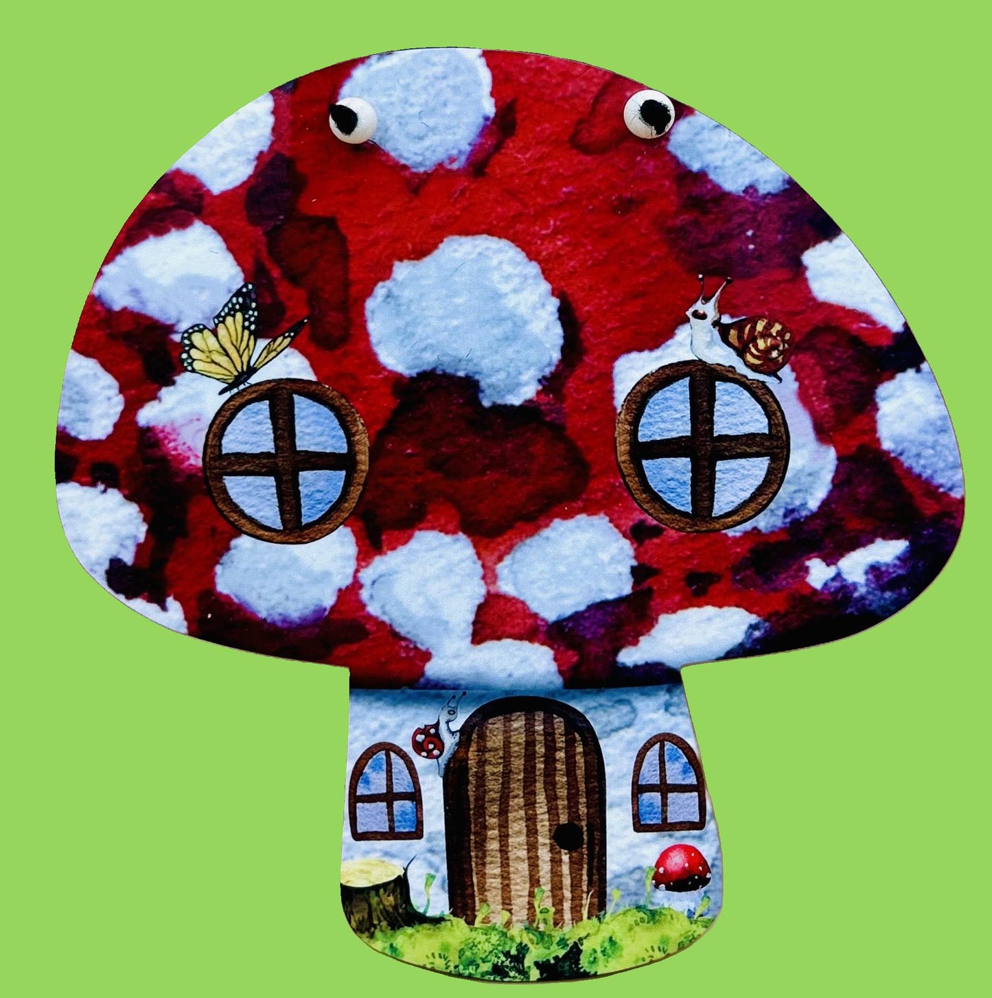 Mushroom Shaped Sublimated Door Hanger