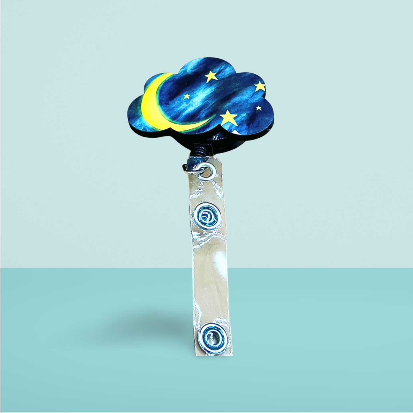 Cloud Shaped Sublimated Badge Reel