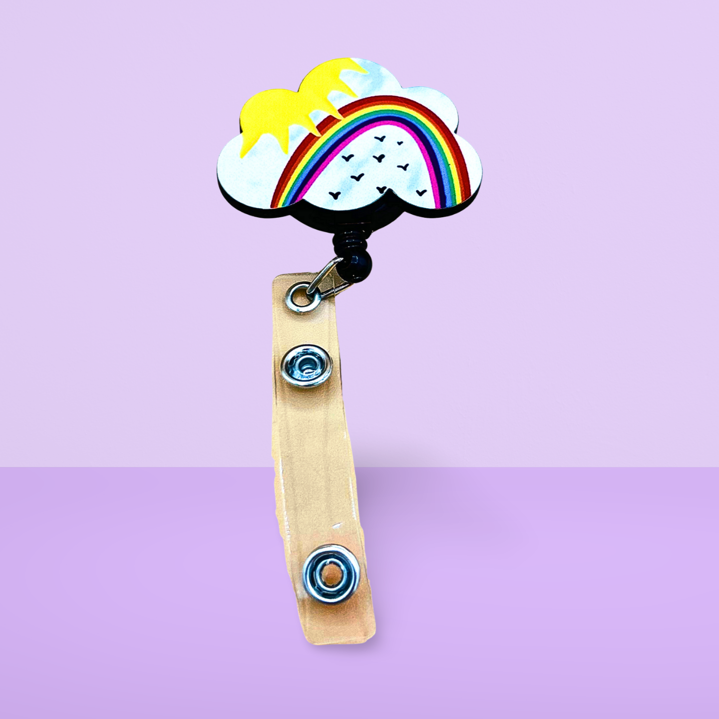 Cloud Shaped Sublimated Badge Reel