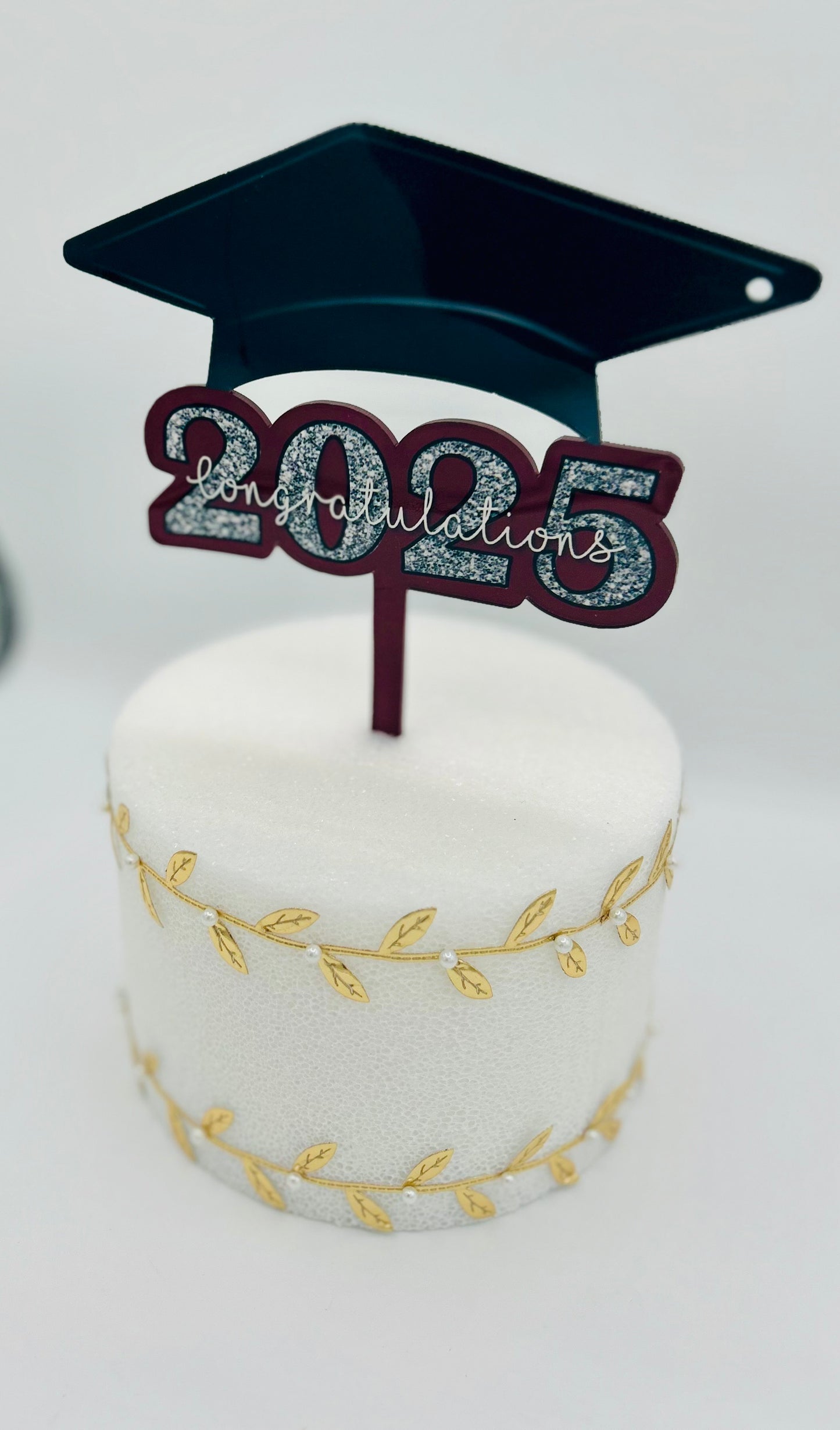 2025 Graduation Themed Sublimated Cake Topper Arcylic