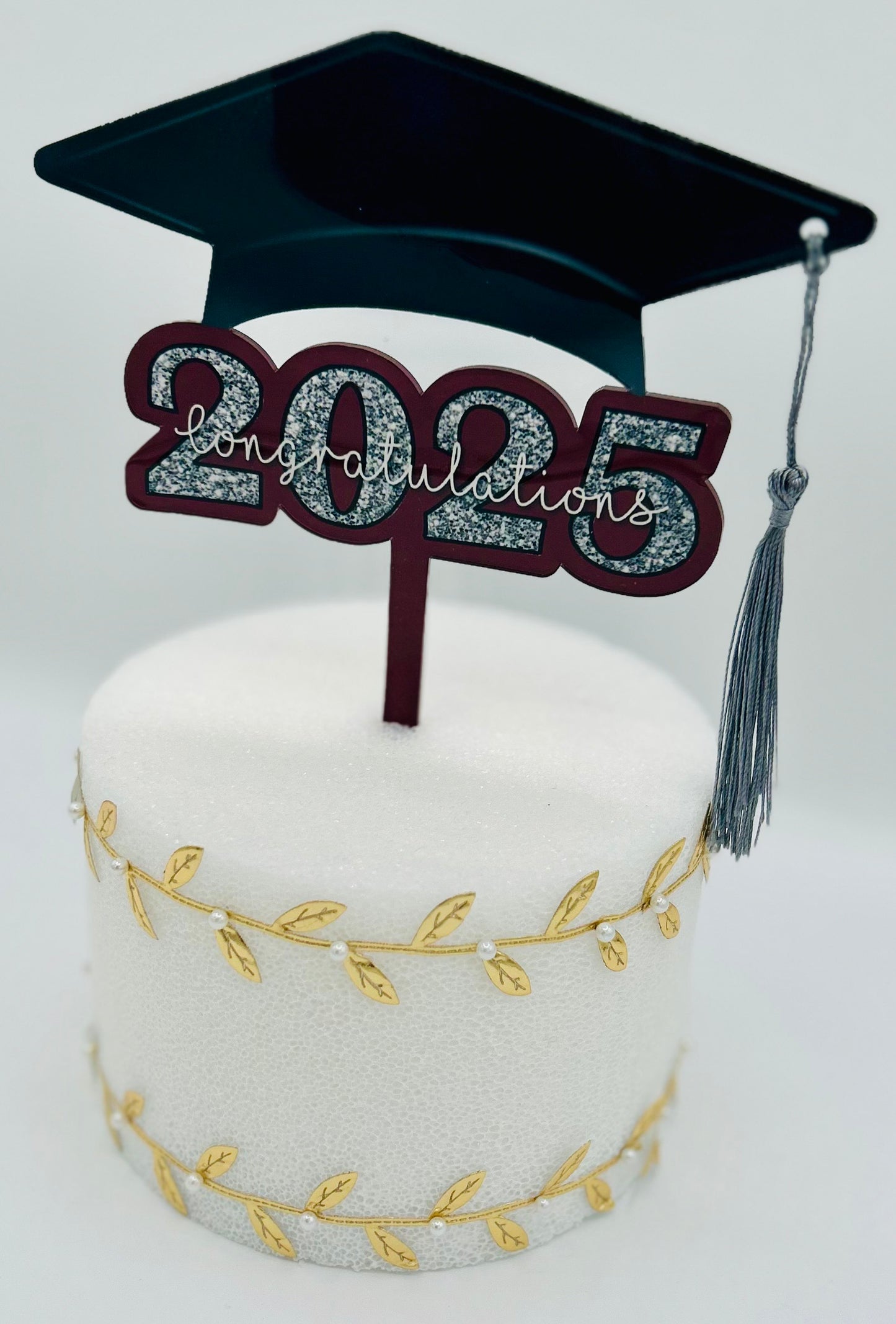 2025 Graduation Themed Sublimated Cake Topper Arcylic