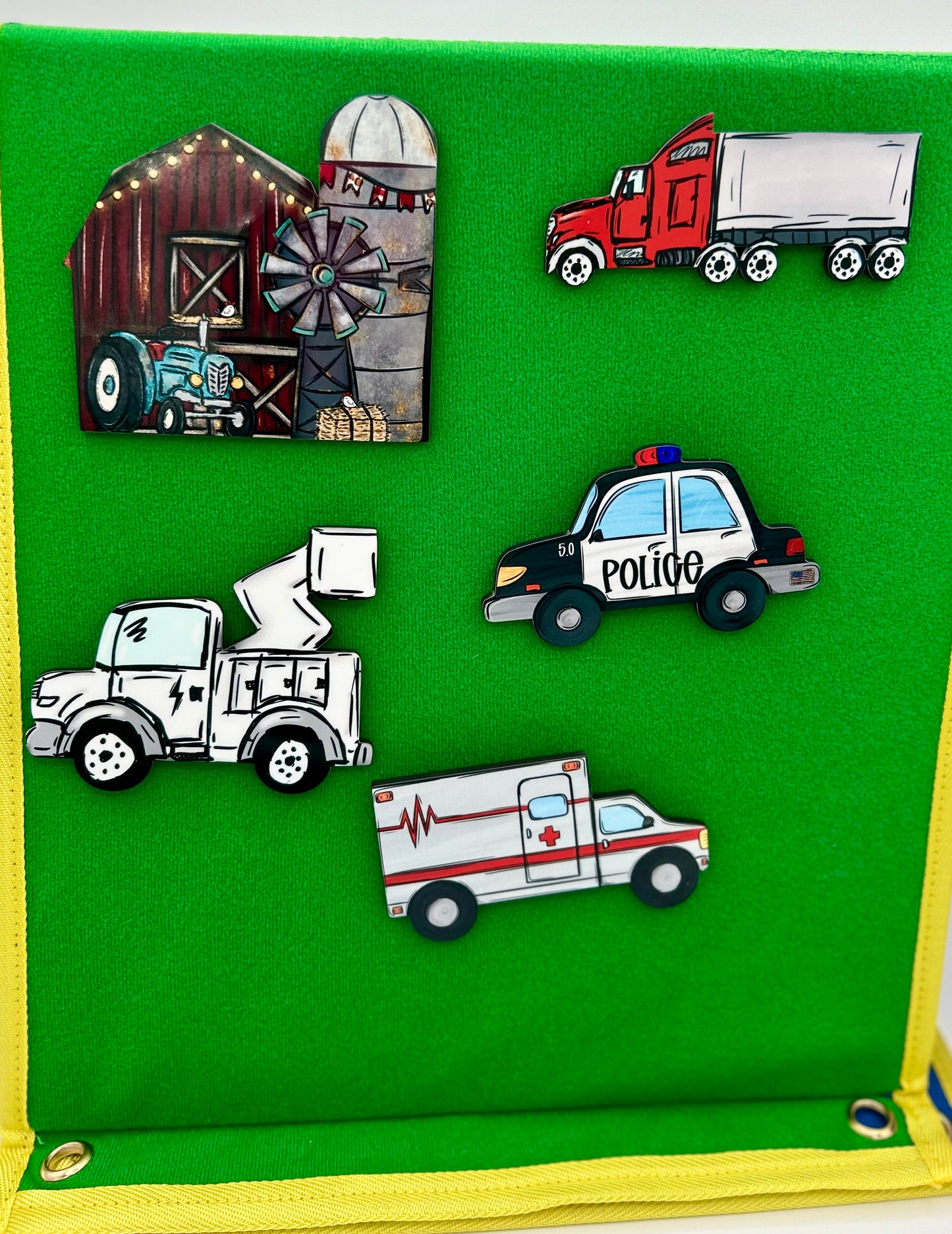 Vehicle Themed Sublimated Kids Wall Decor