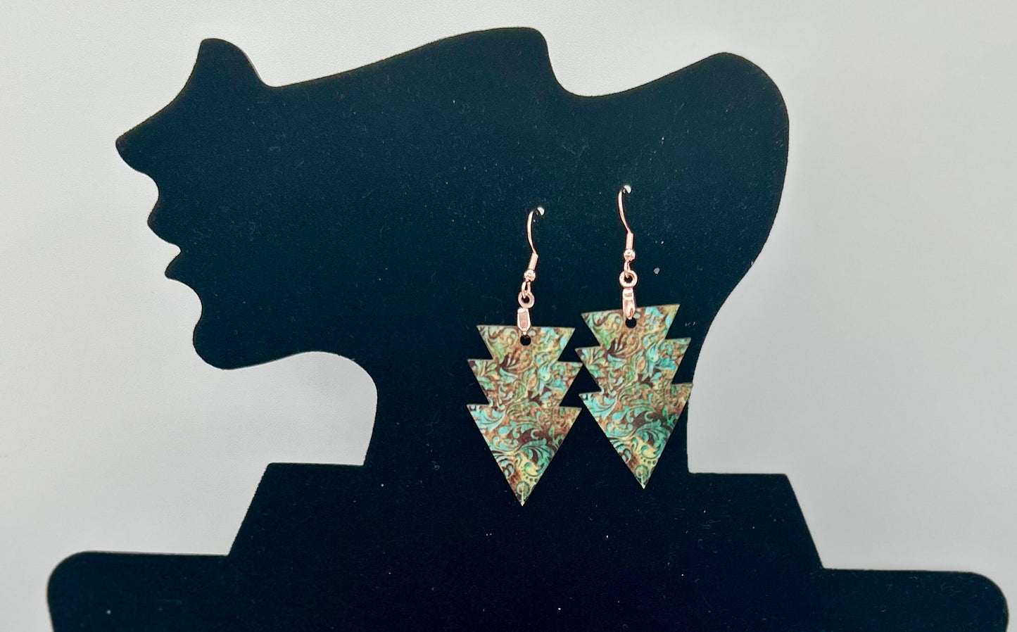 Triple Arrow Shaped Sublimated Earring