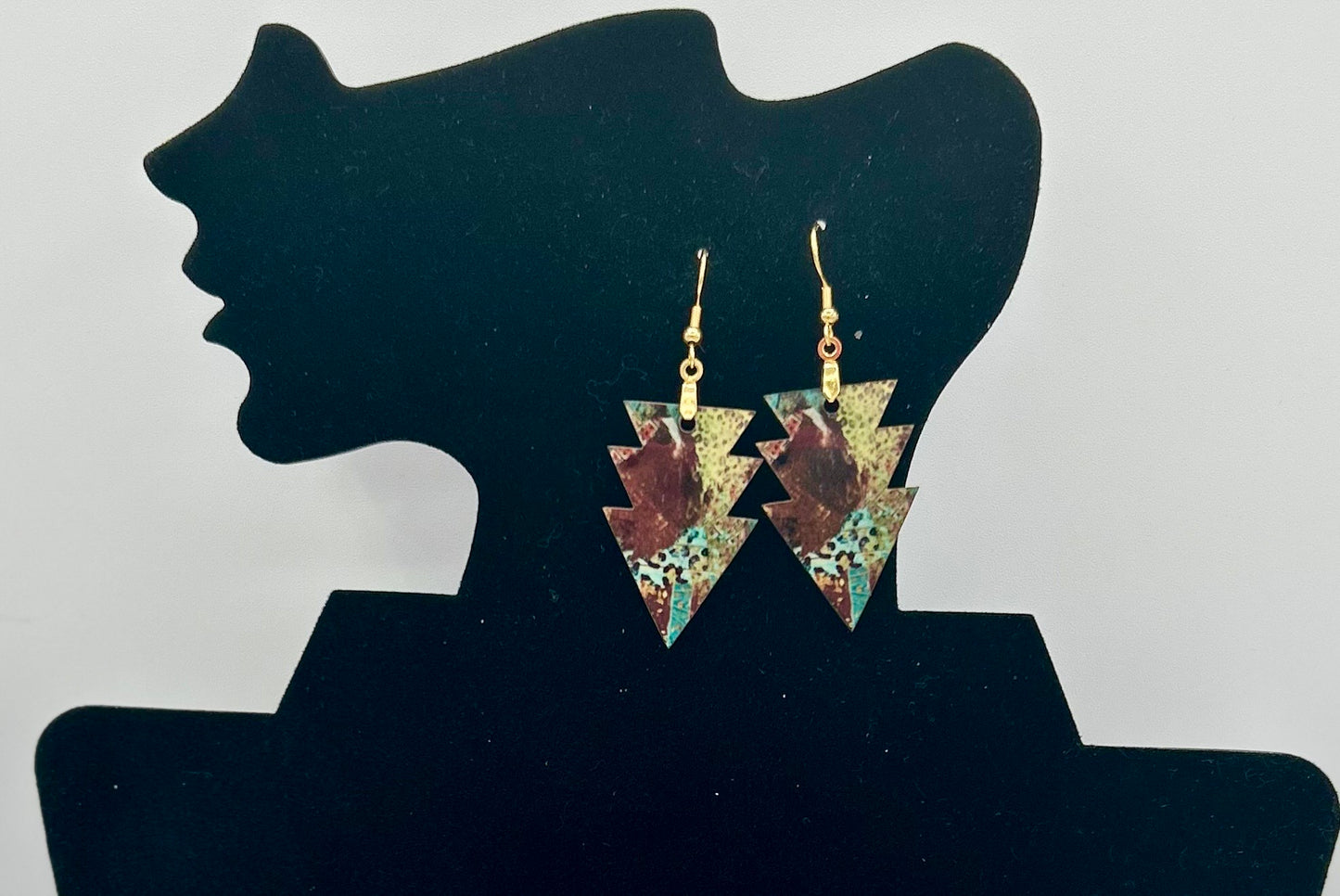 Triple Arrow Shaped Sublimated Earring