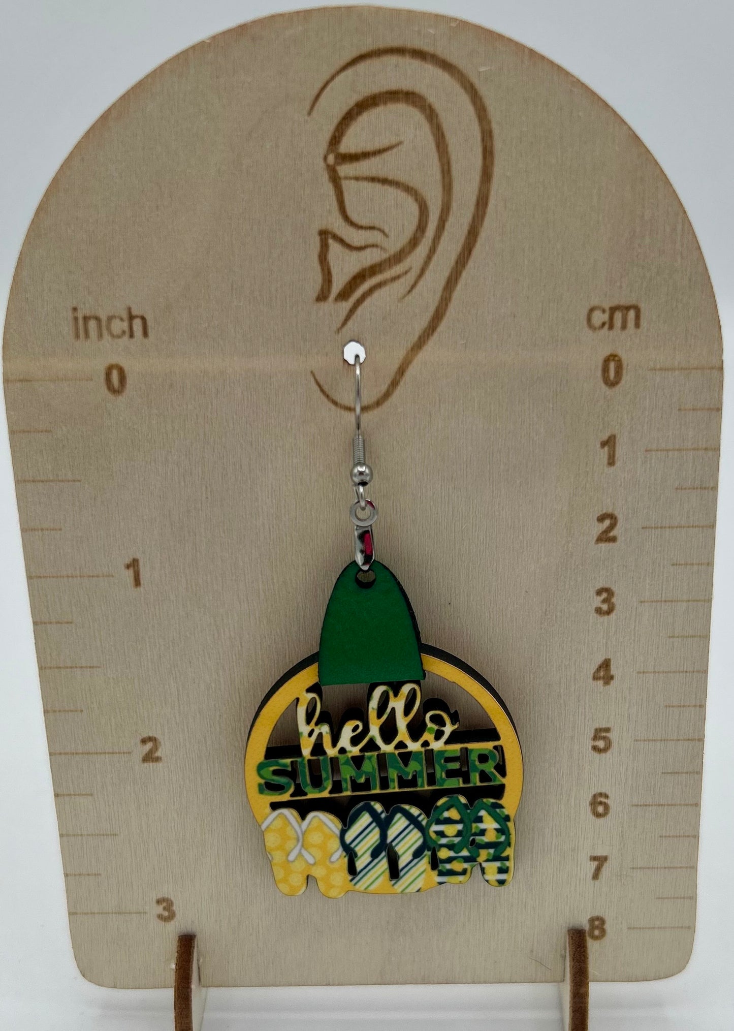 Hello Summer Shaped Sublimated Earrings