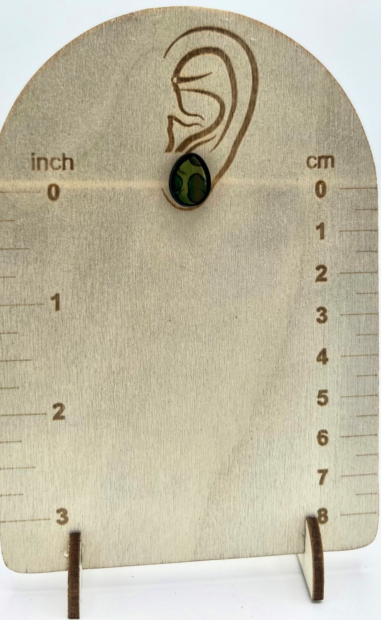 Egg Shaped Sumlimated Stud Earrings