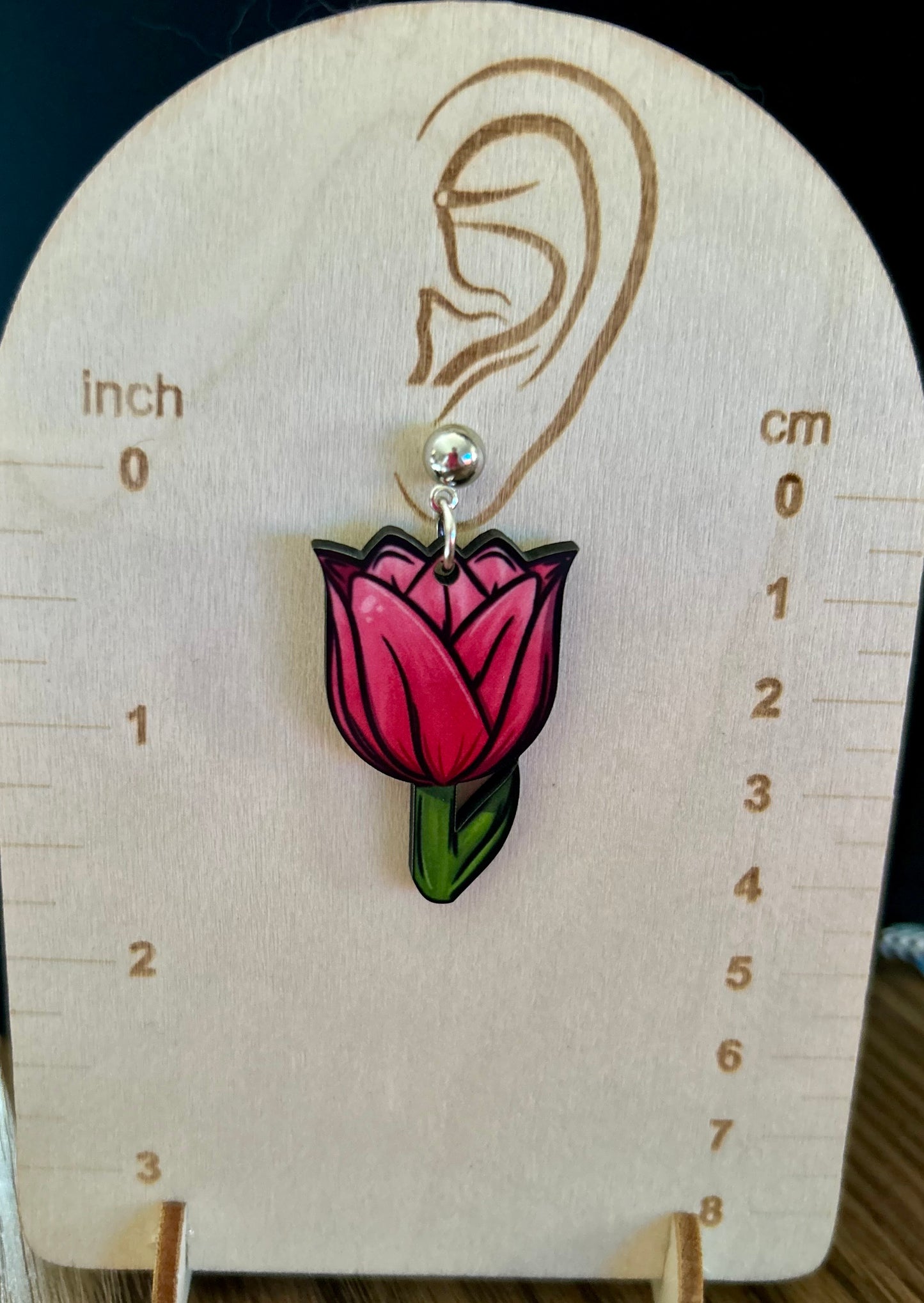 Tulip Shaped Sublimated Earrings