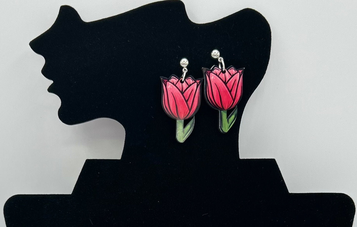 Tulip Shaped Sublimated Earrings