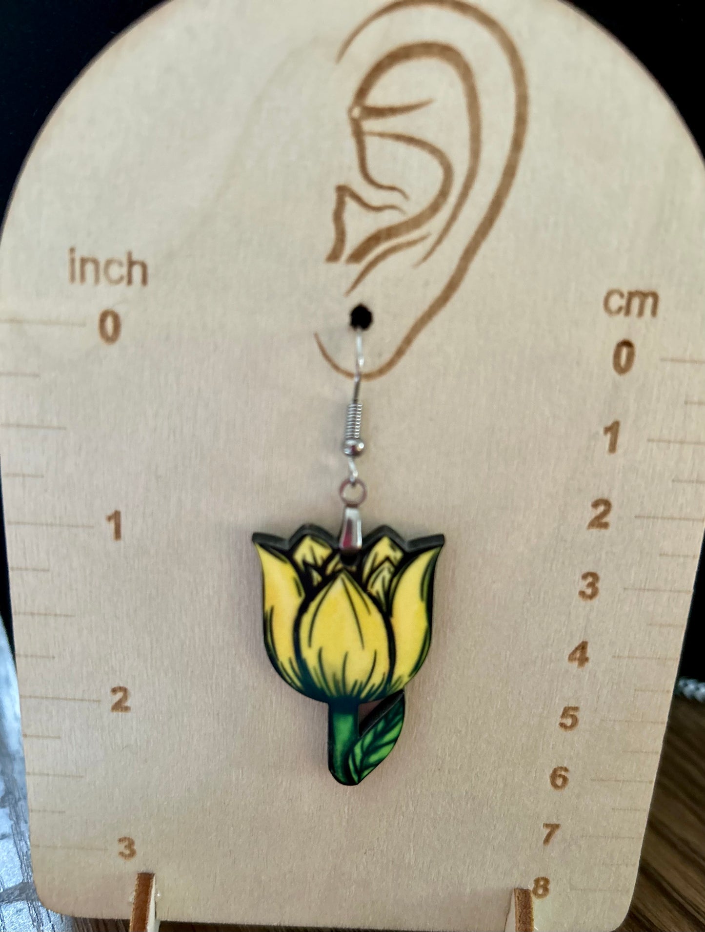 Tulip Shaped Sublimated Earrings