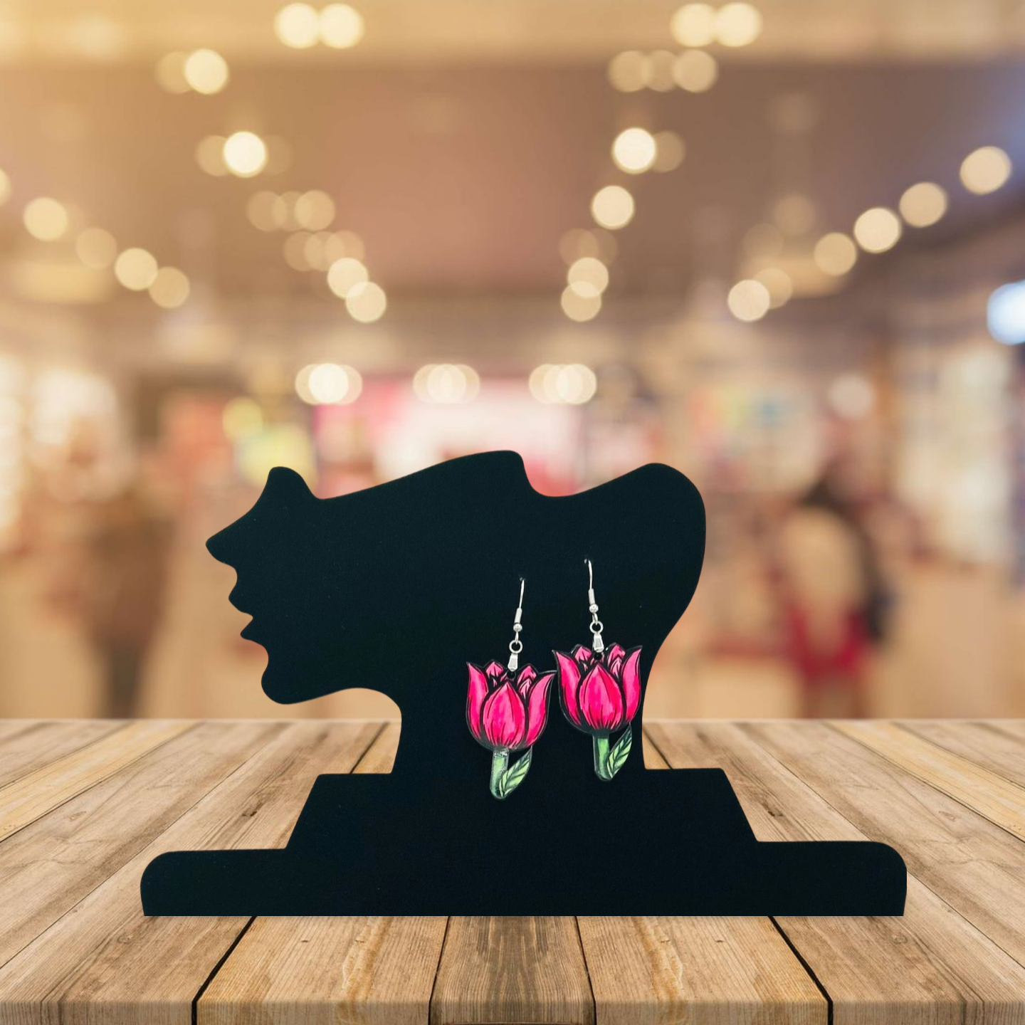 Tulip Shaped Sublimated Earrings