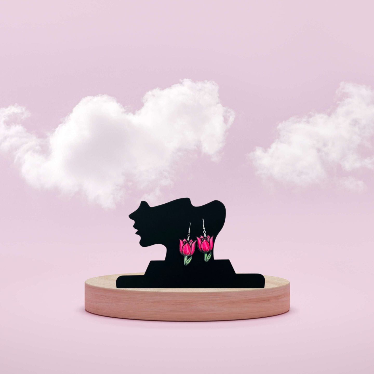 Tulip Shaped Sublimated Earrings